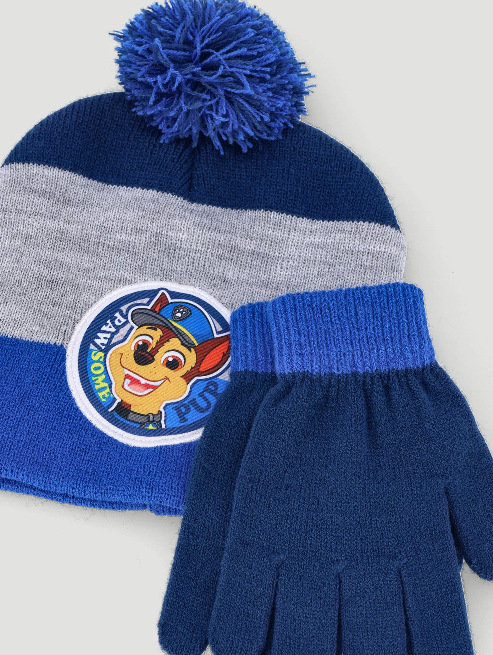 Pre-Boys Paw Patrol Beanie And Glove Set - Blue - Image 3