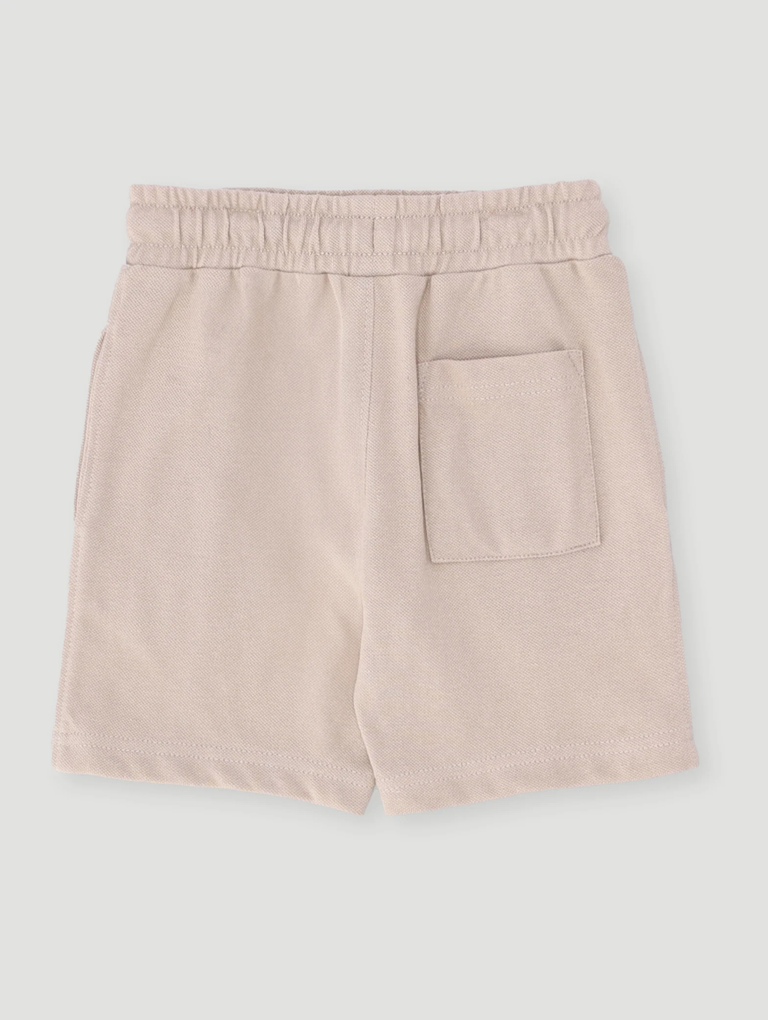 Pre- Boys Pique Pleat Shorts - Stone - Image 2