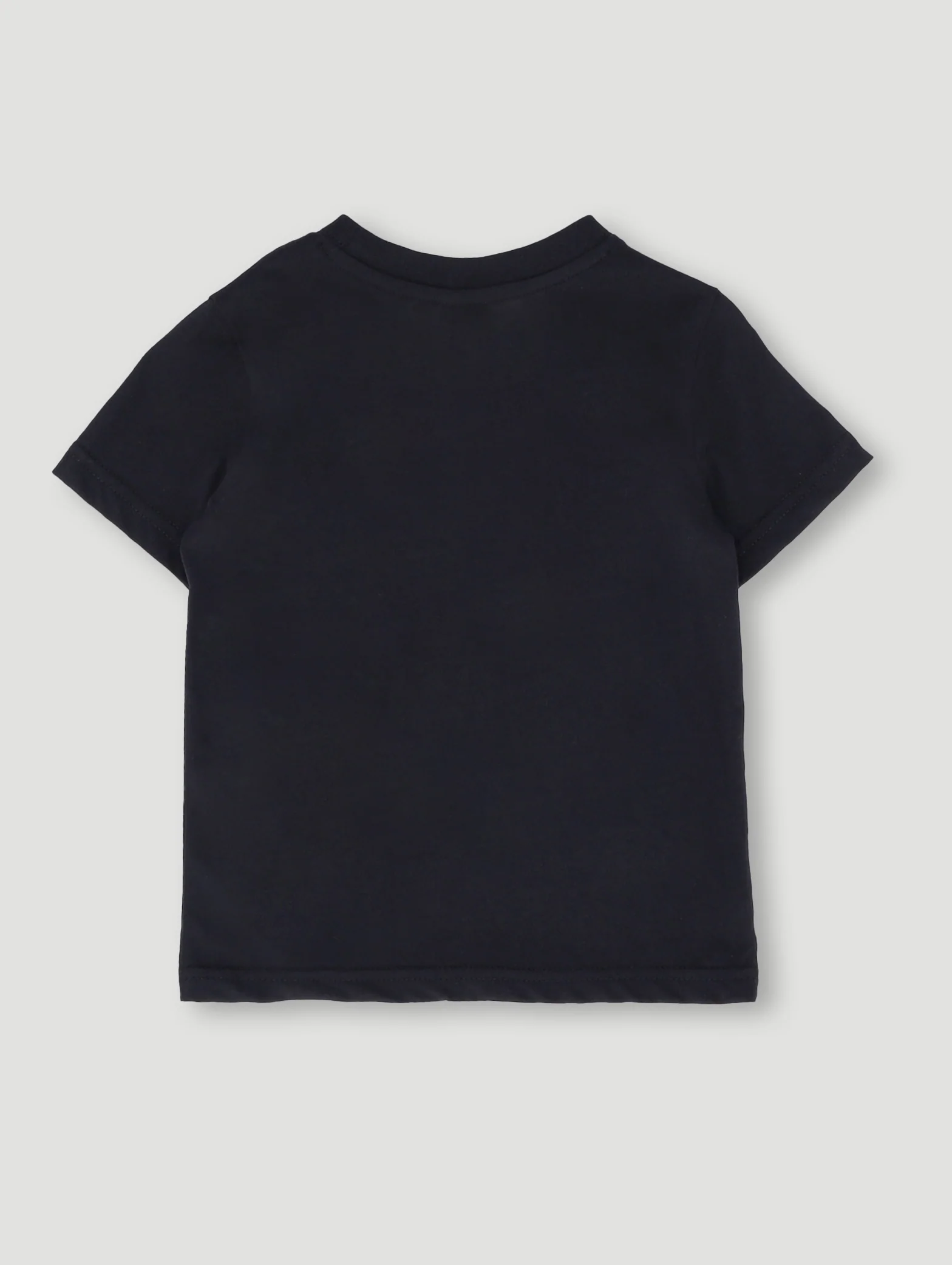 Pre-Boys Plain Cotton Tee - Black - Image 2