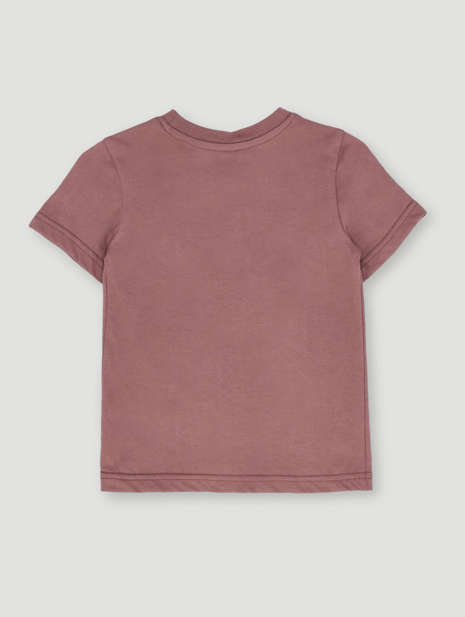 Pre-Boys Plain Cotton Tee - Taupe - Image 2