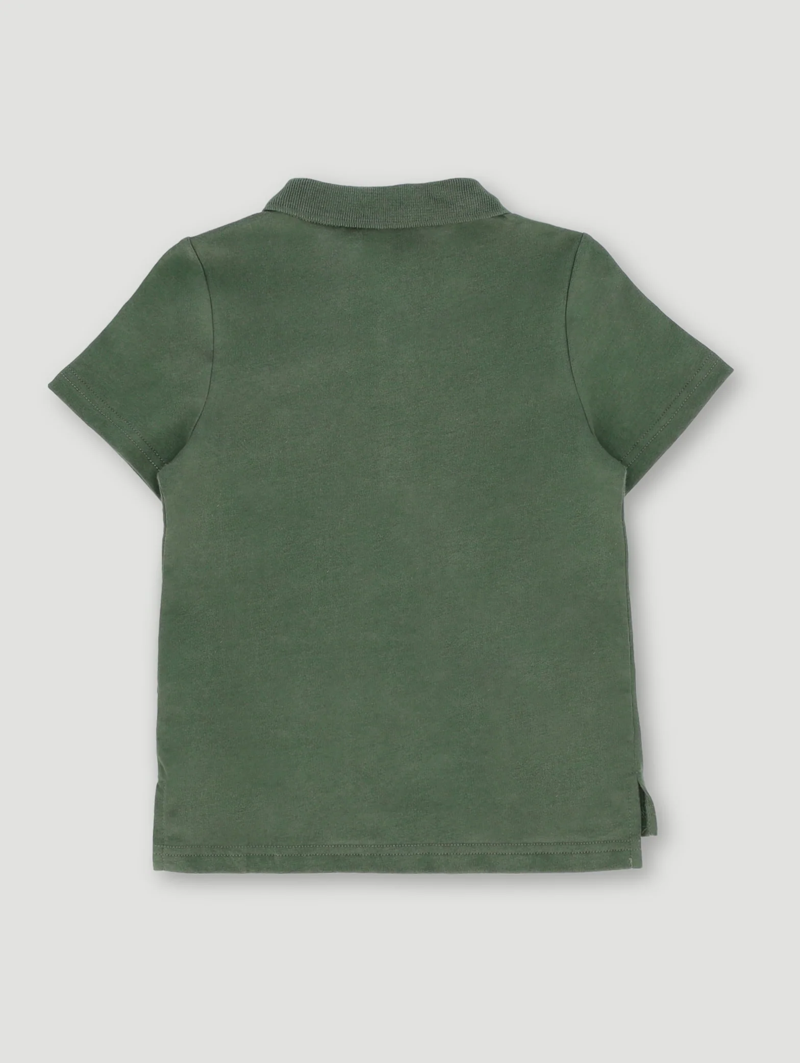 Pre- Boys Plain Golfer - Olive - Image 2