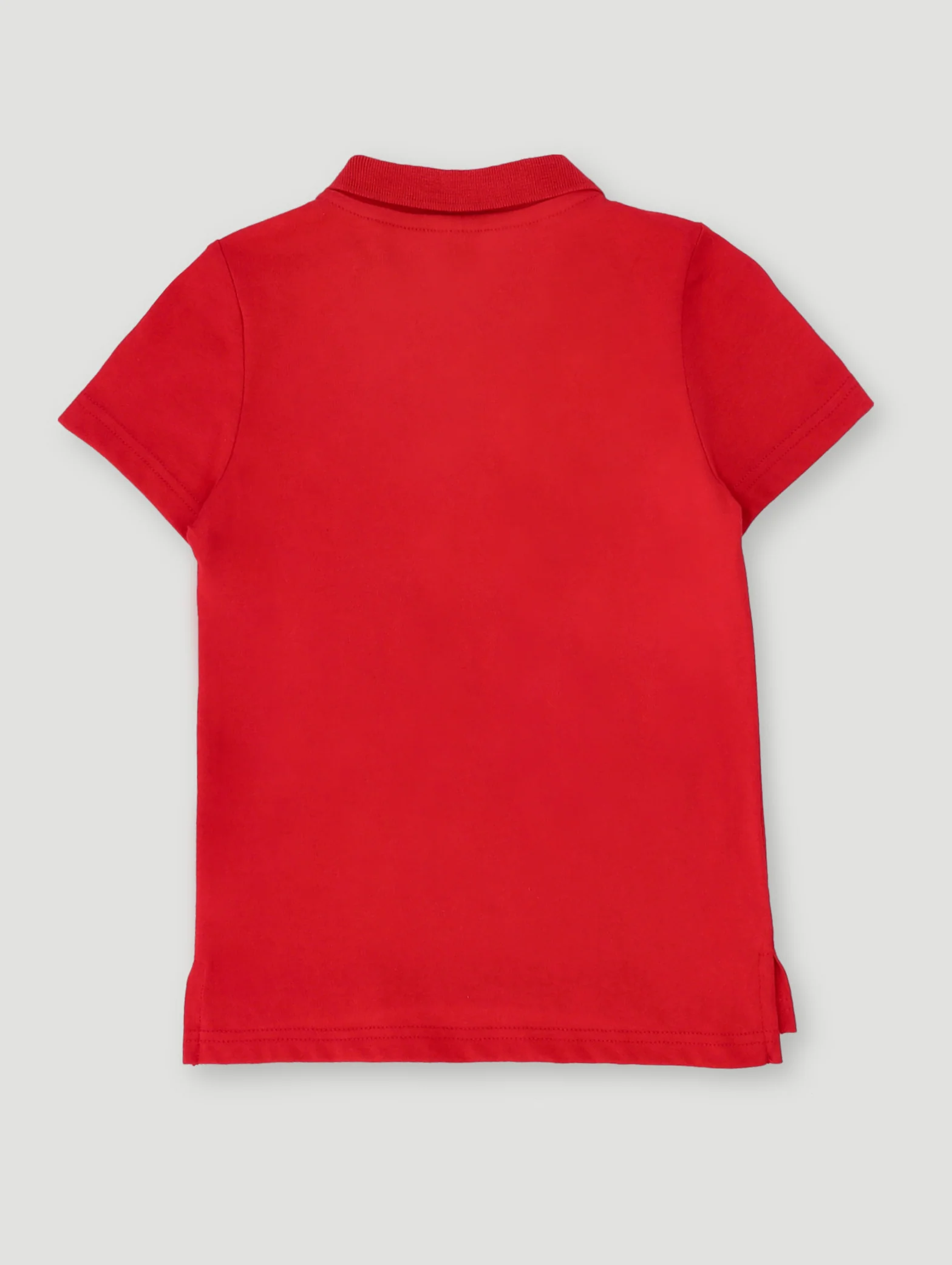 Pre- Boys Plain Golfer - Red - Image 2