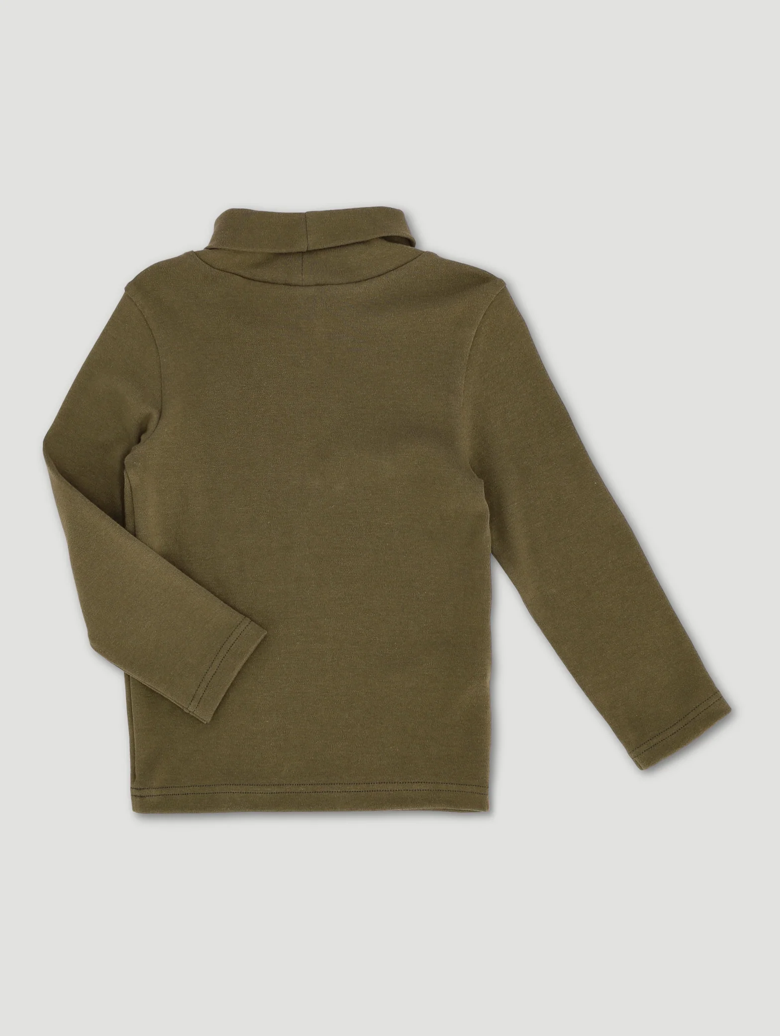 Pre-Boys Poloneck With Badge - Olive - Image 2