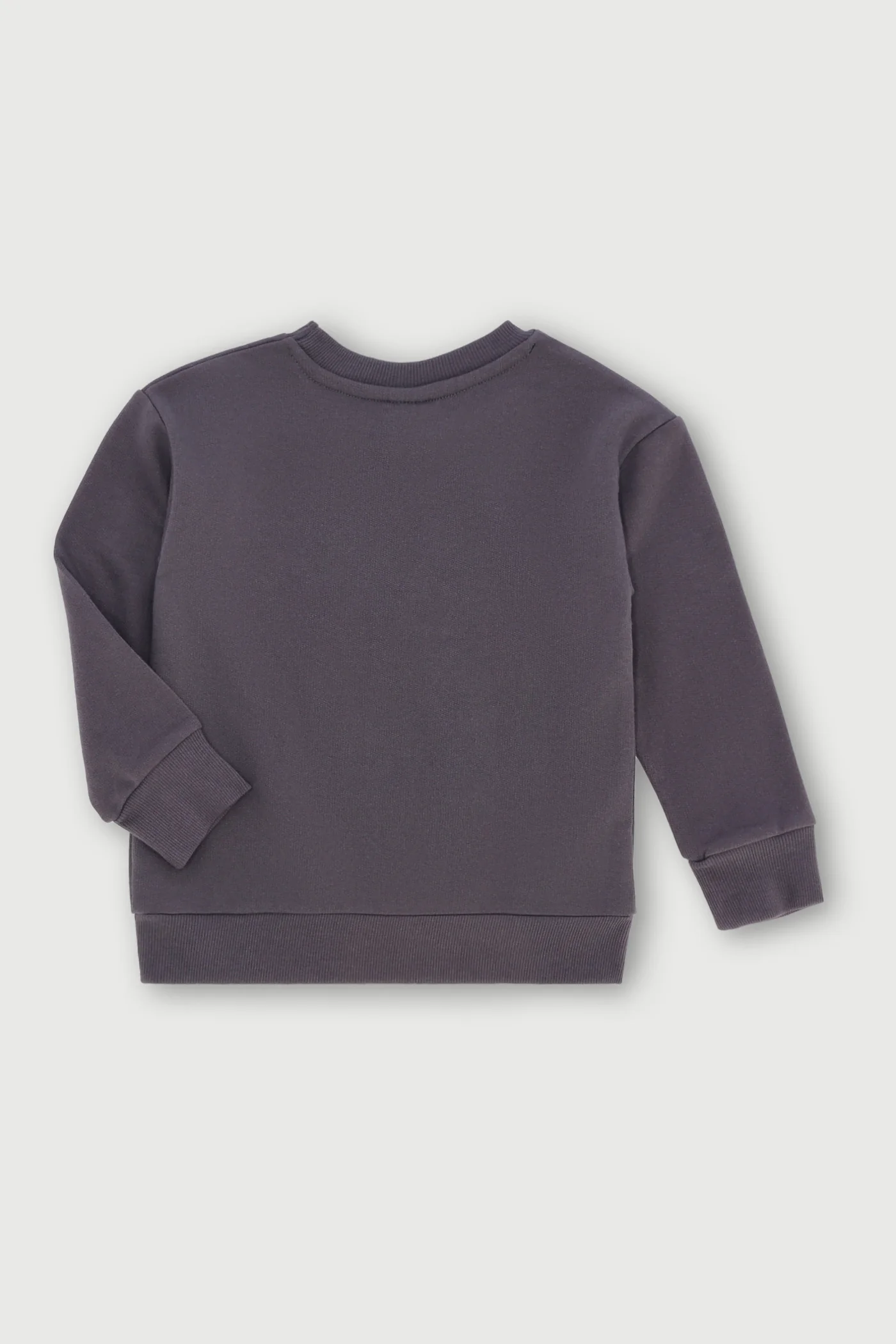 Pre-Boys Printed Monster Truck Fleece Crew Top - Dark Grey - Image 2