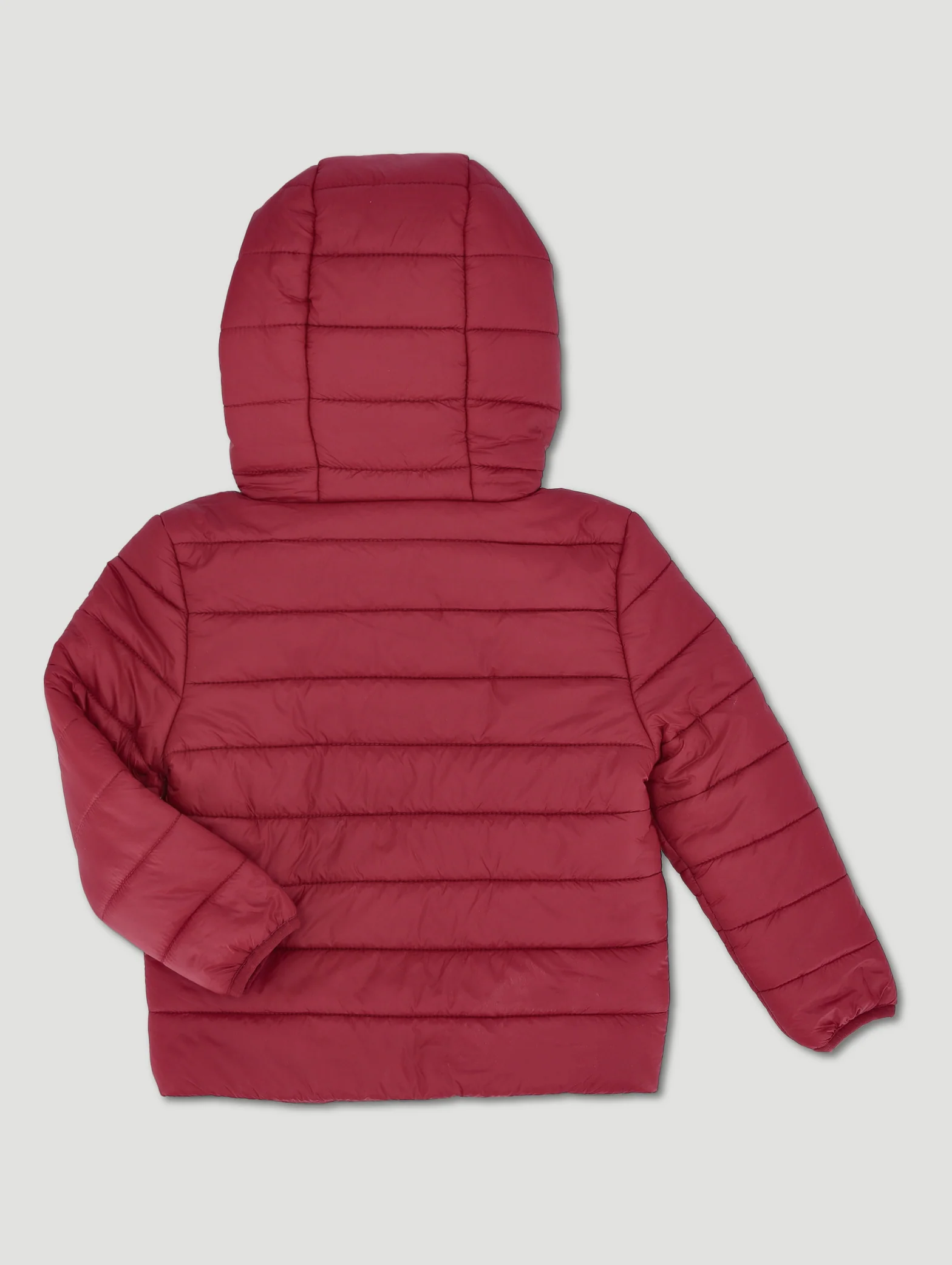 Pre-Boys Puffer Hoody - Maroon - Image 2