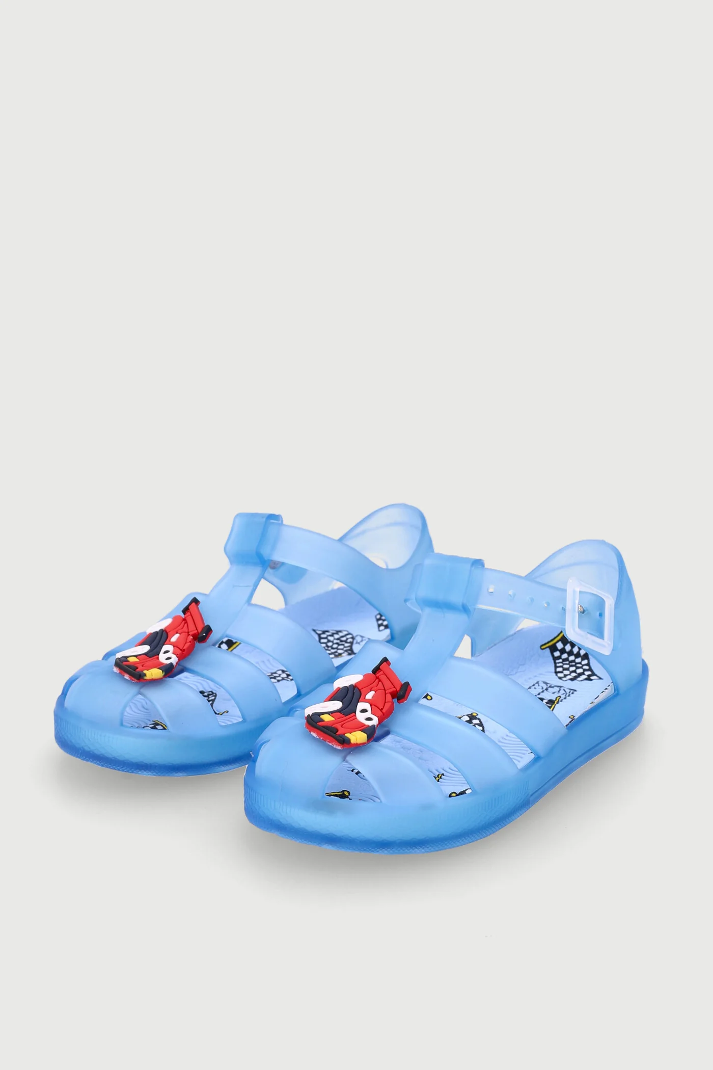 Pre-Boys Racer Jelly Sandal - Blue - Image 4