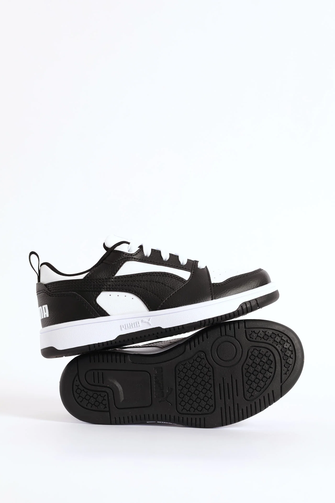 Pre-Boys Rebound V6 Lo Sneaker - Black/White - Image 5