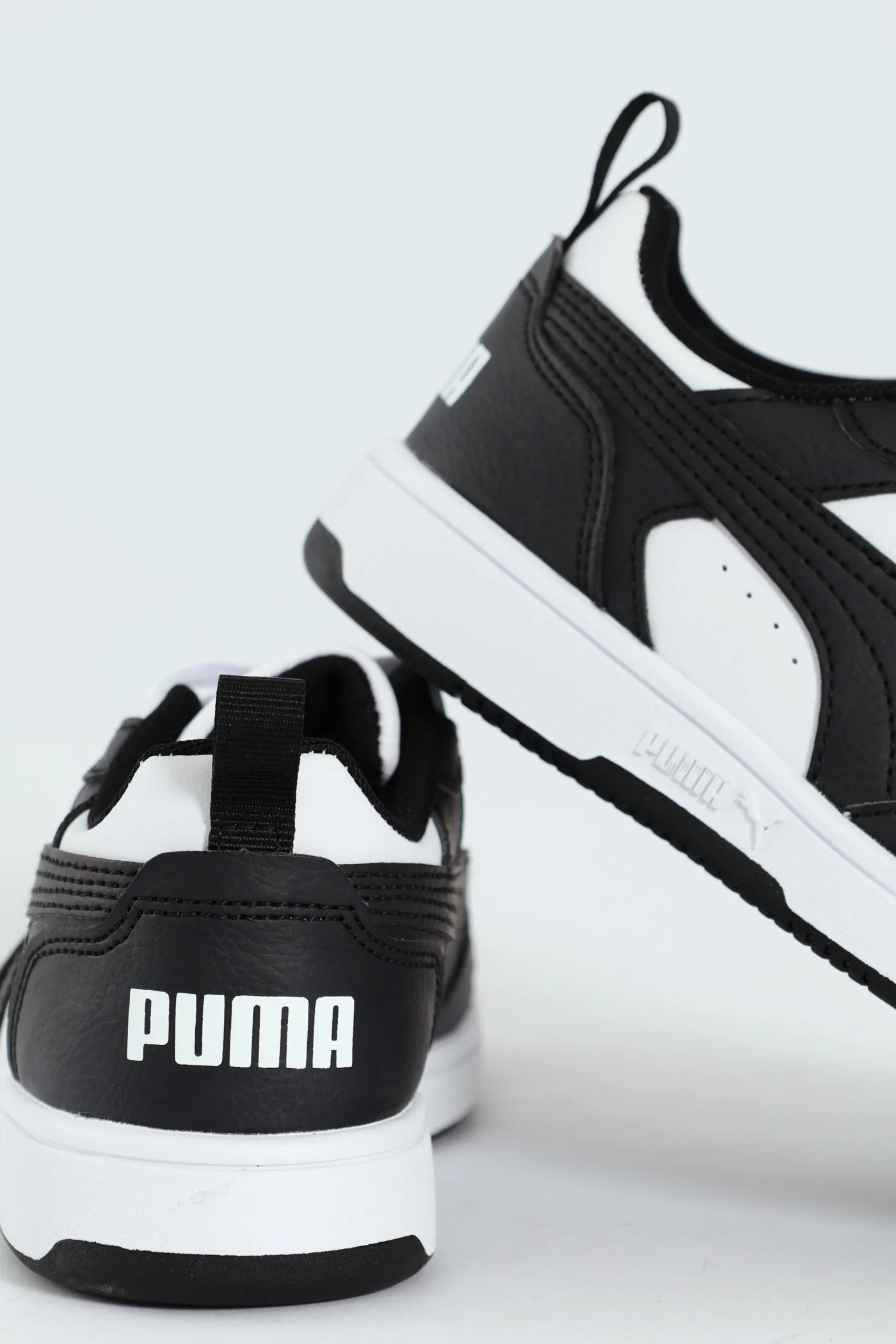 Pre-Boys Rebound V6 Low Sneaker - White/Black - Image 2