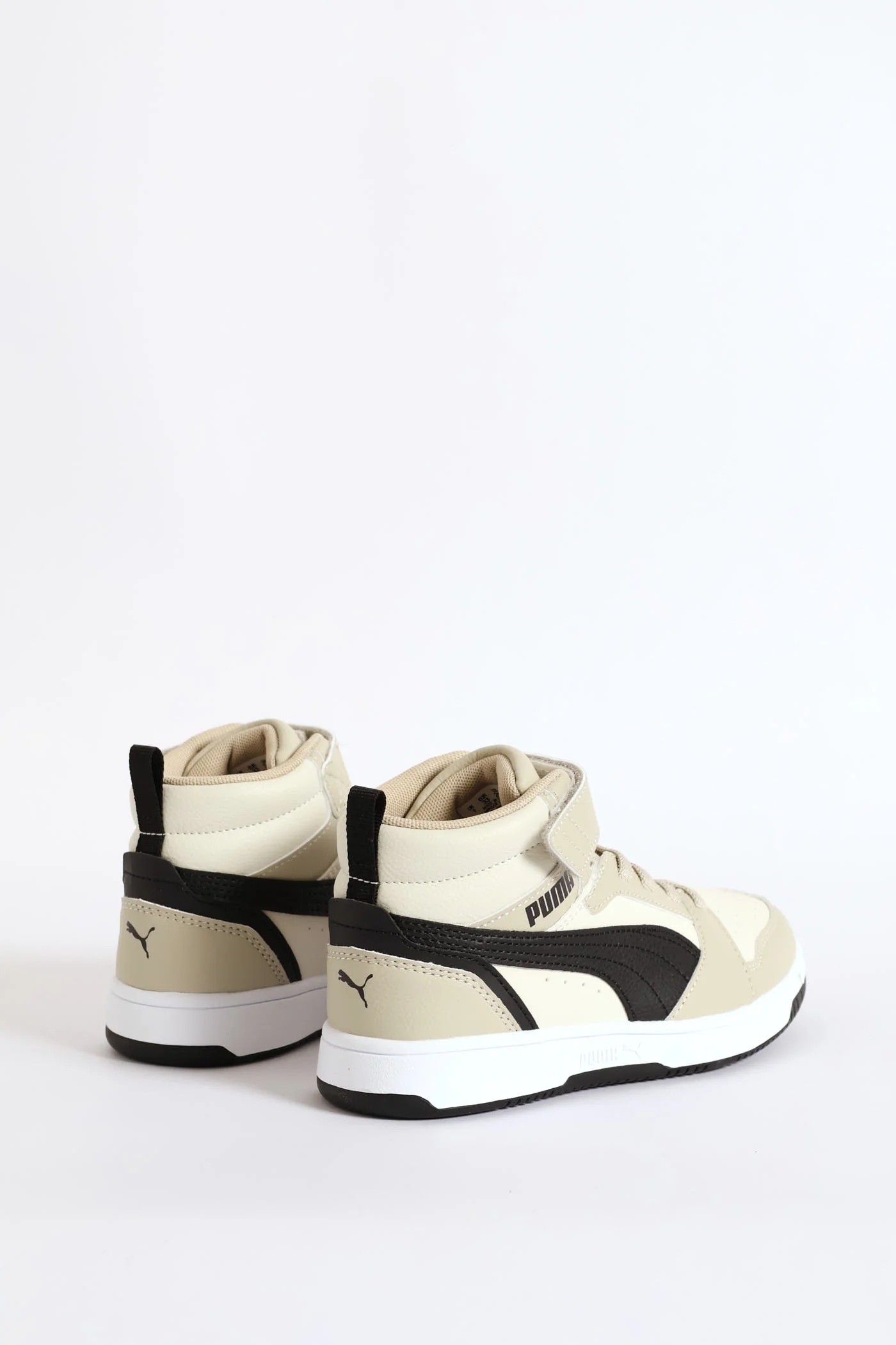 Pre-Boys Rebound V6 Mid Ac+ Sneaker - Black/Beige - Image 5