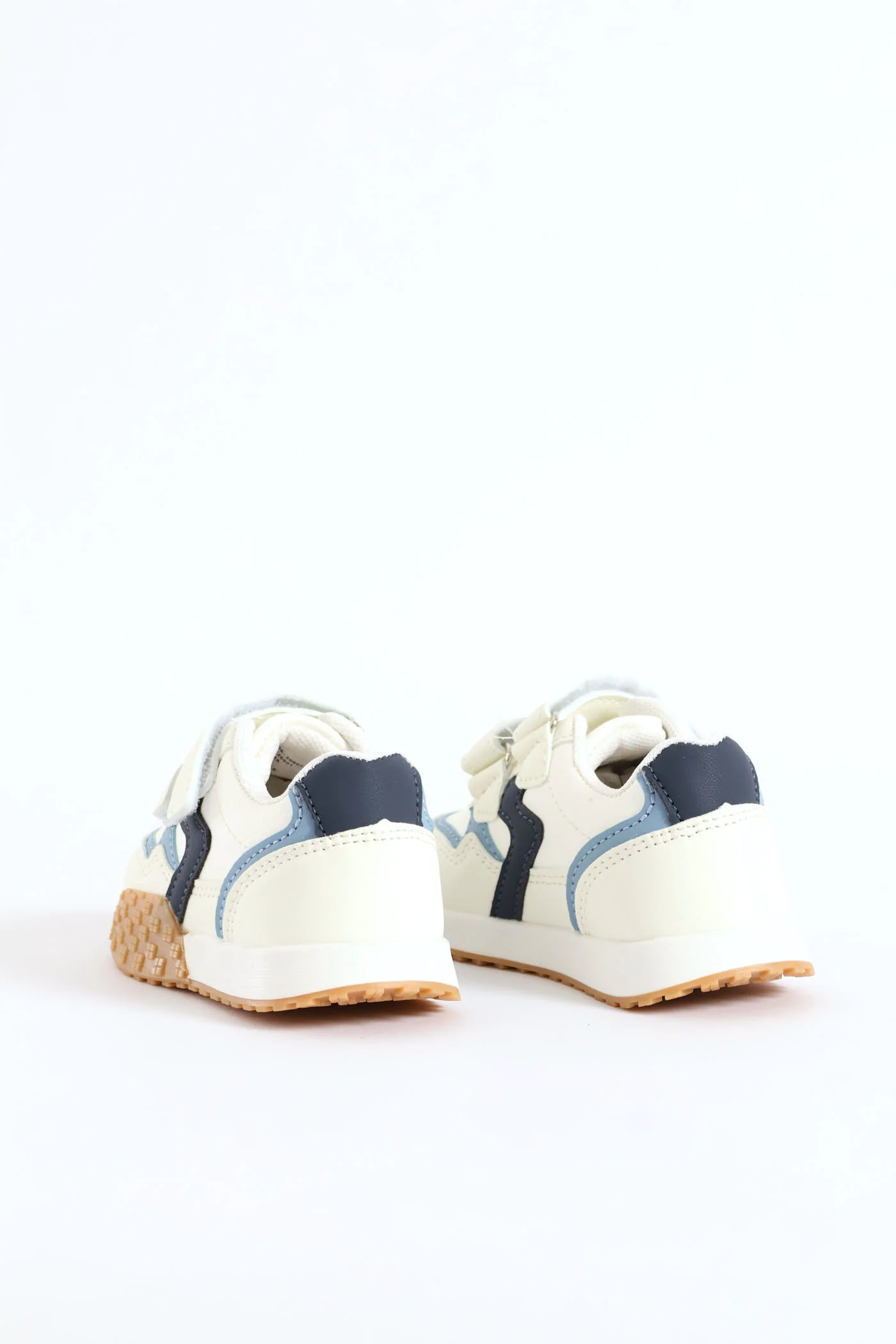 Pre-Boys Retro Sneaker - Cream/Blue - Image 5