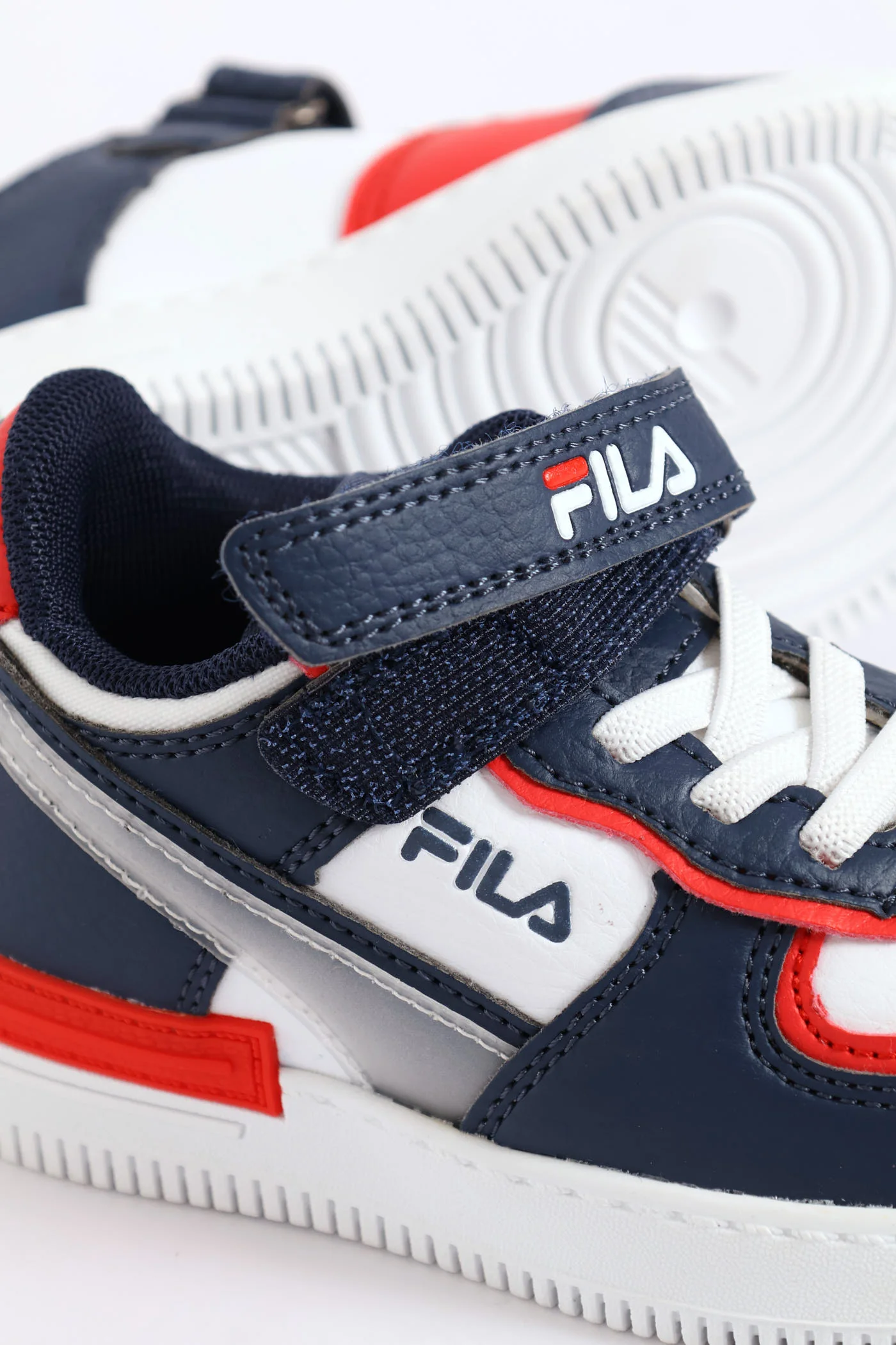 Pre-Boys Riley Sneaker - Navy/Red - Image 2