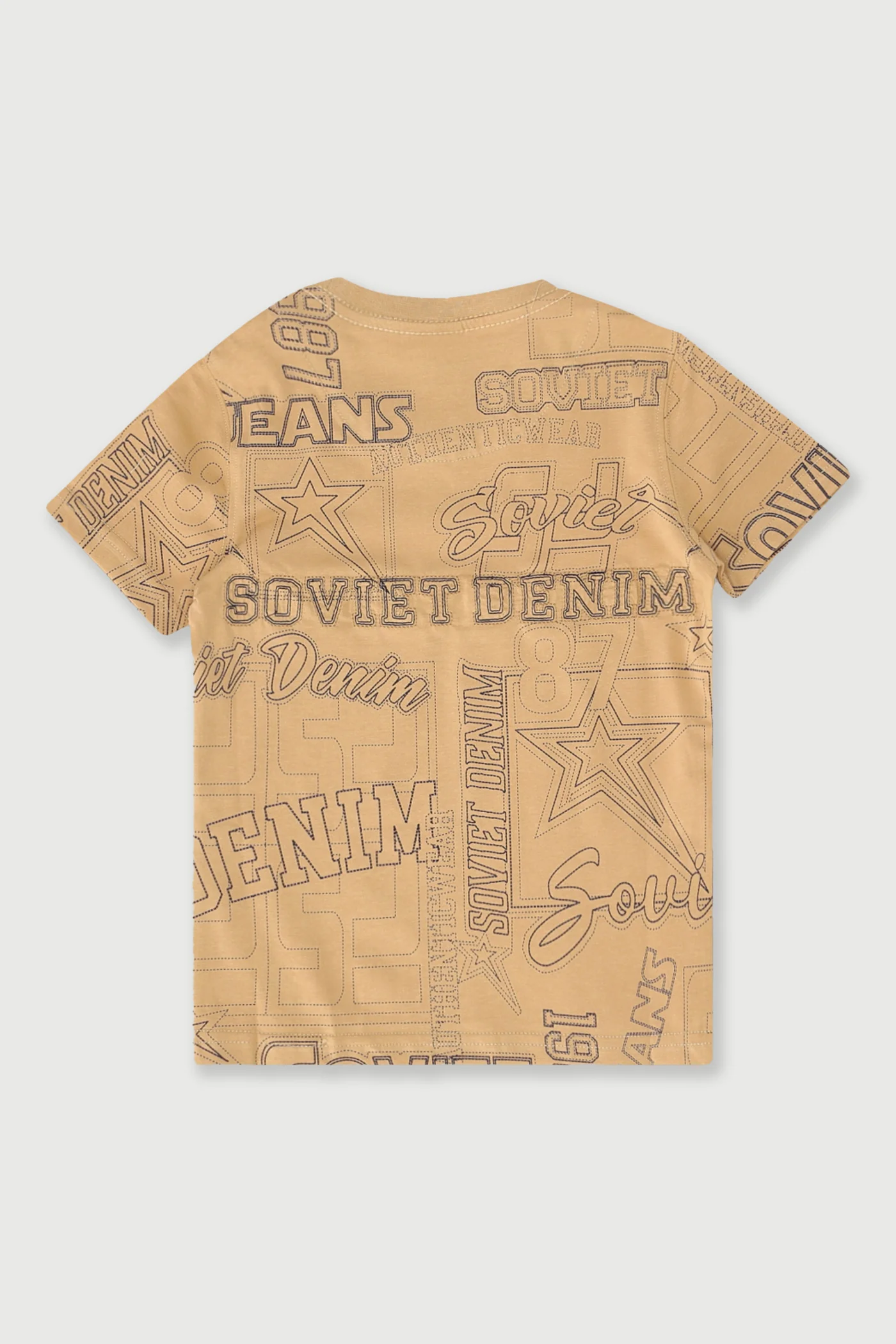 Pre-Boys Sensation Print Tee - Khaki - Image 2