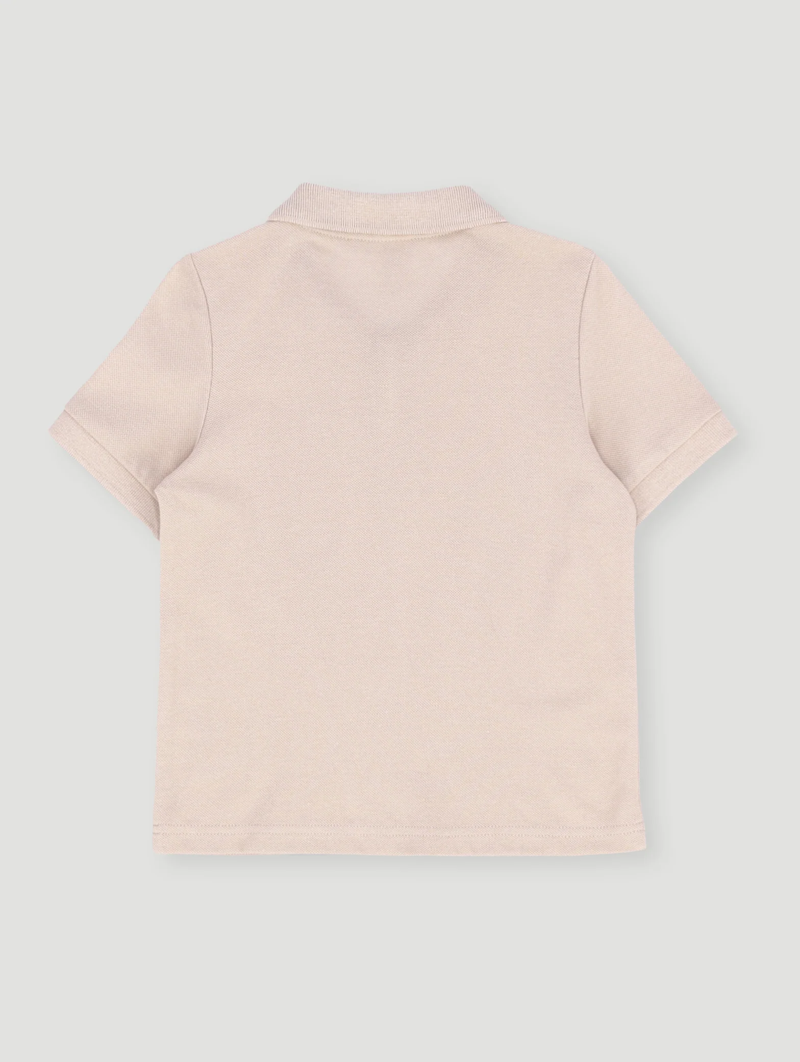 Pre- Boys Short Sleeve 1/4 Zip Pique Golfer - Stone - Image 2