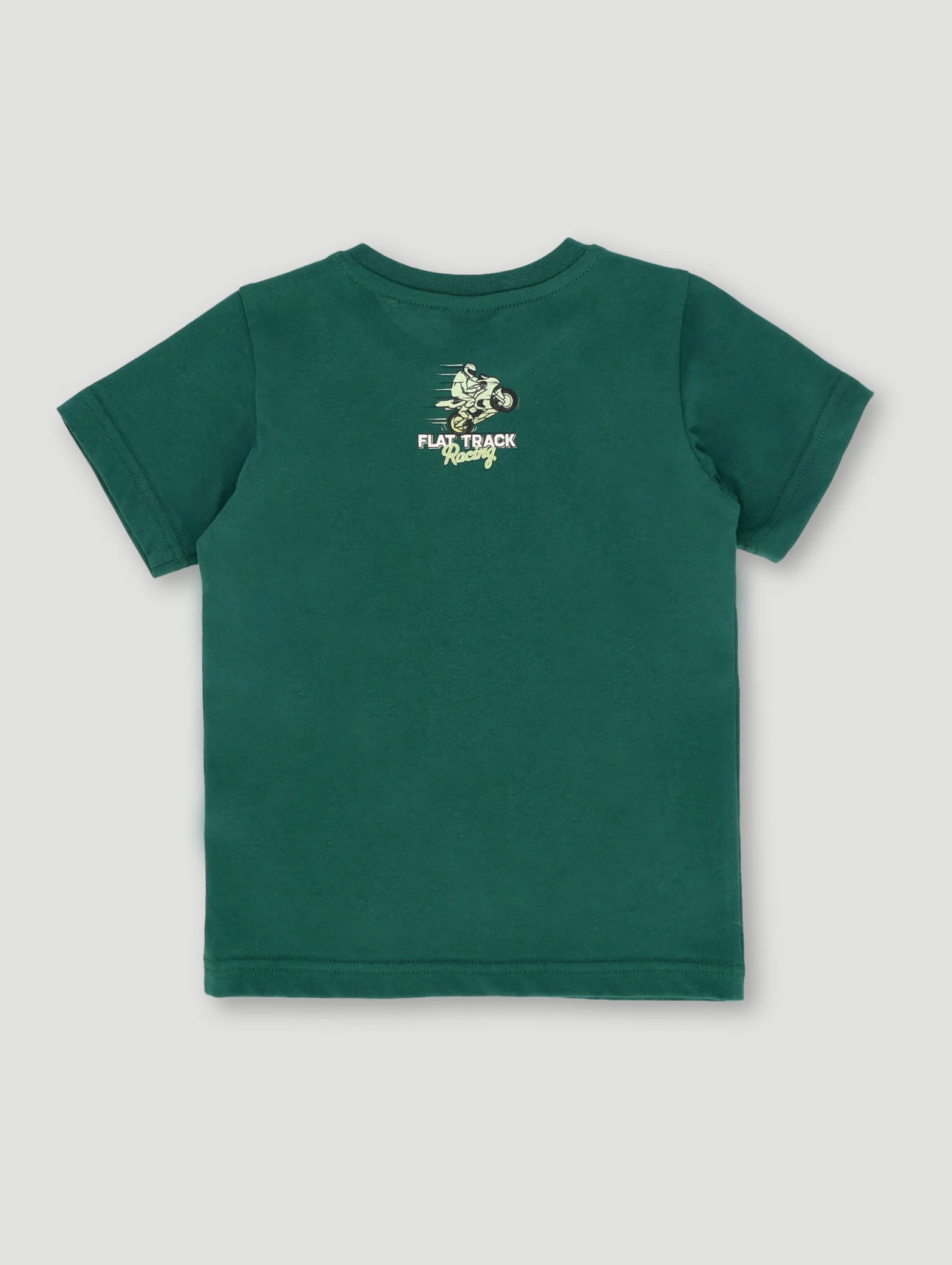 Pre- Boys Short Sleeve Bike Tee - Dark Green - Image 2