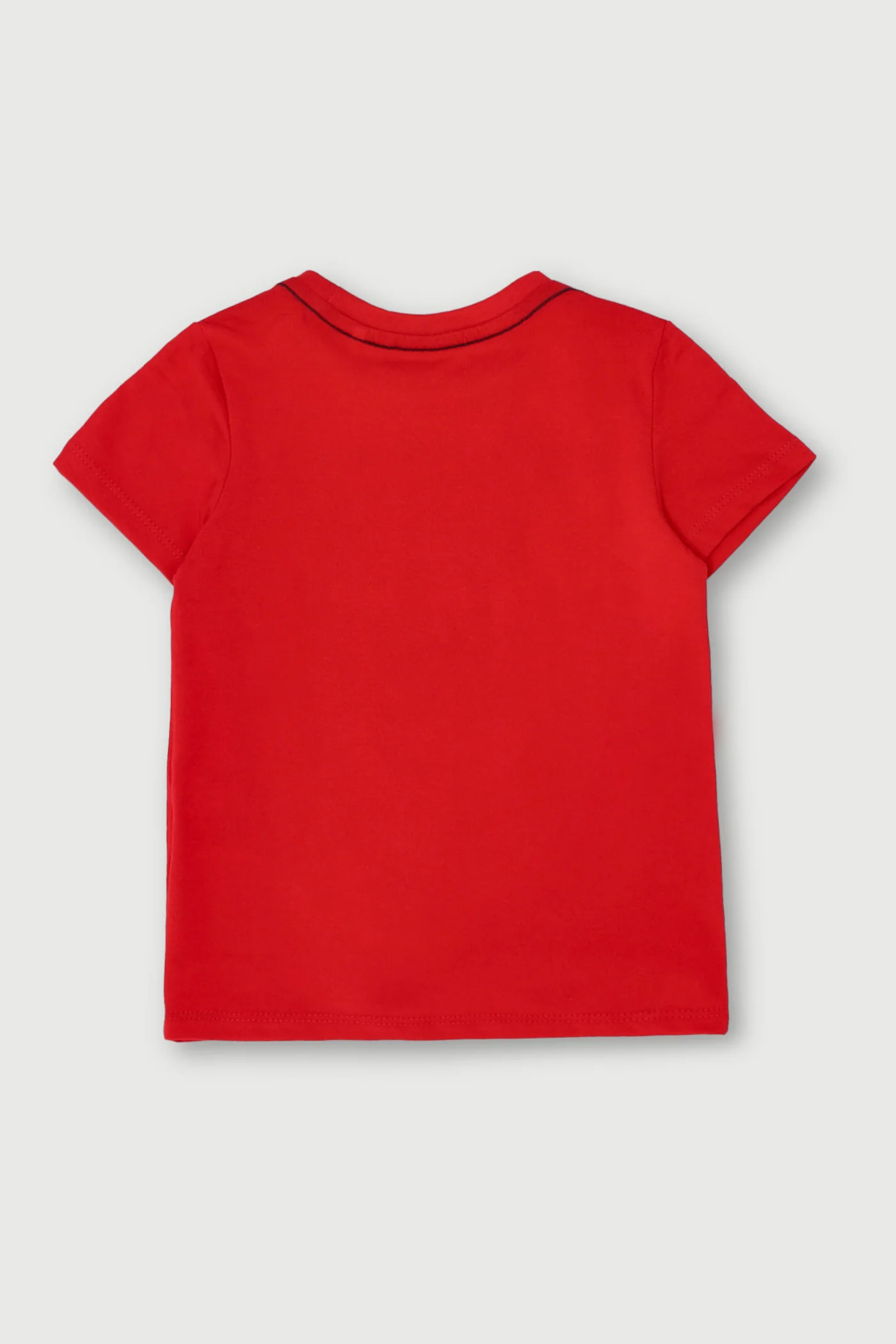 Pre-Boys Short Sleeve Logo Tee - Red - Image 2