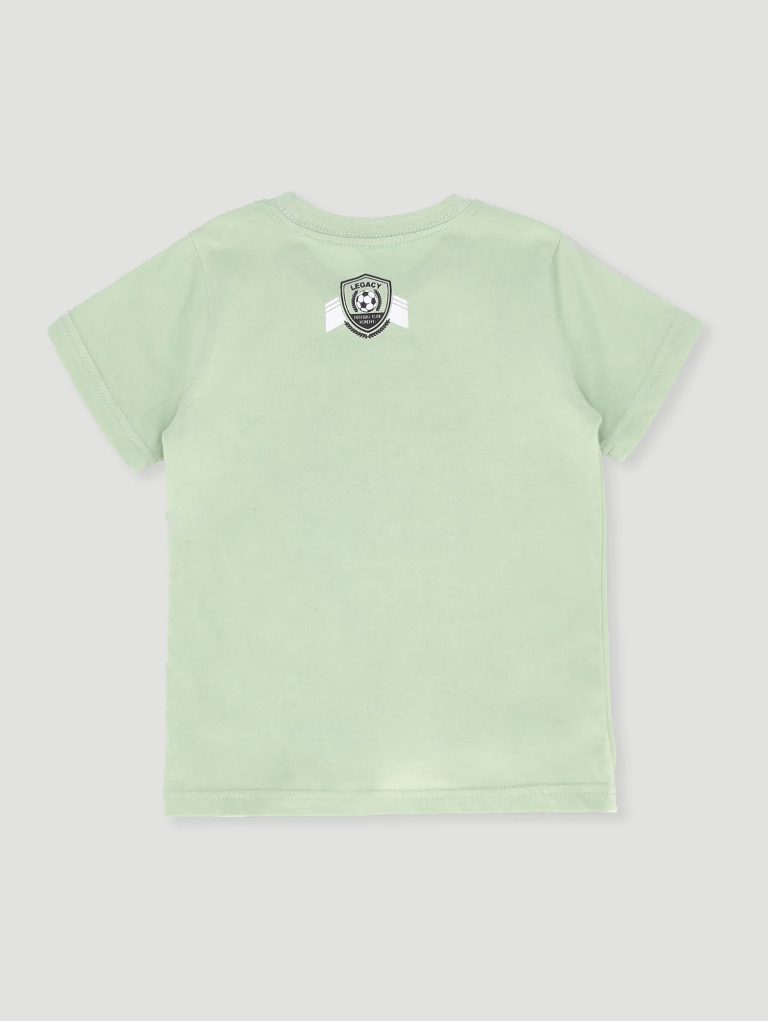 Pre- Boys Short Sleeve Soccer Tee - Light Green - Image 2