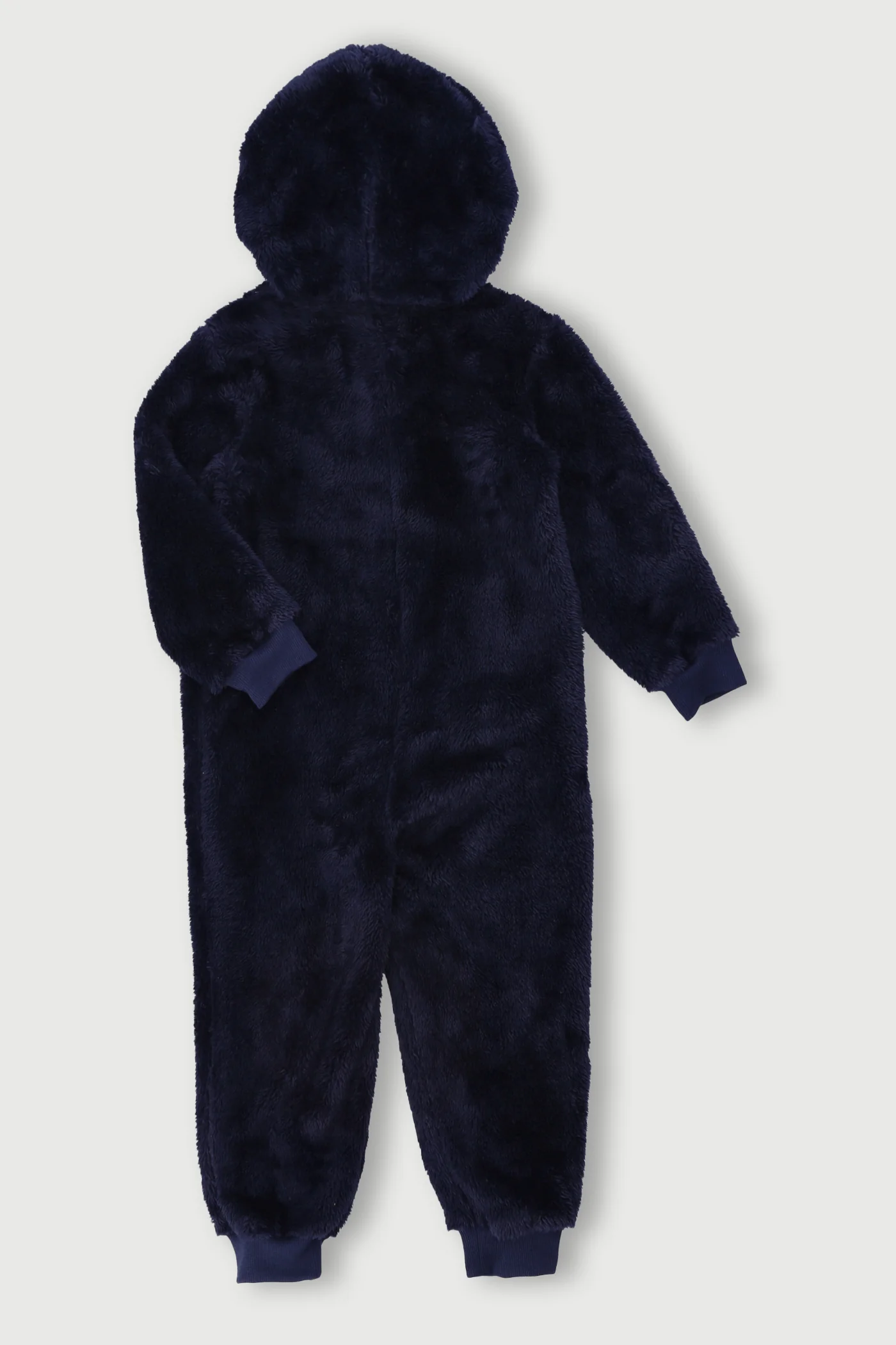 Pre-Boys Sloth Sherpa Onesie - Navy - Image 2