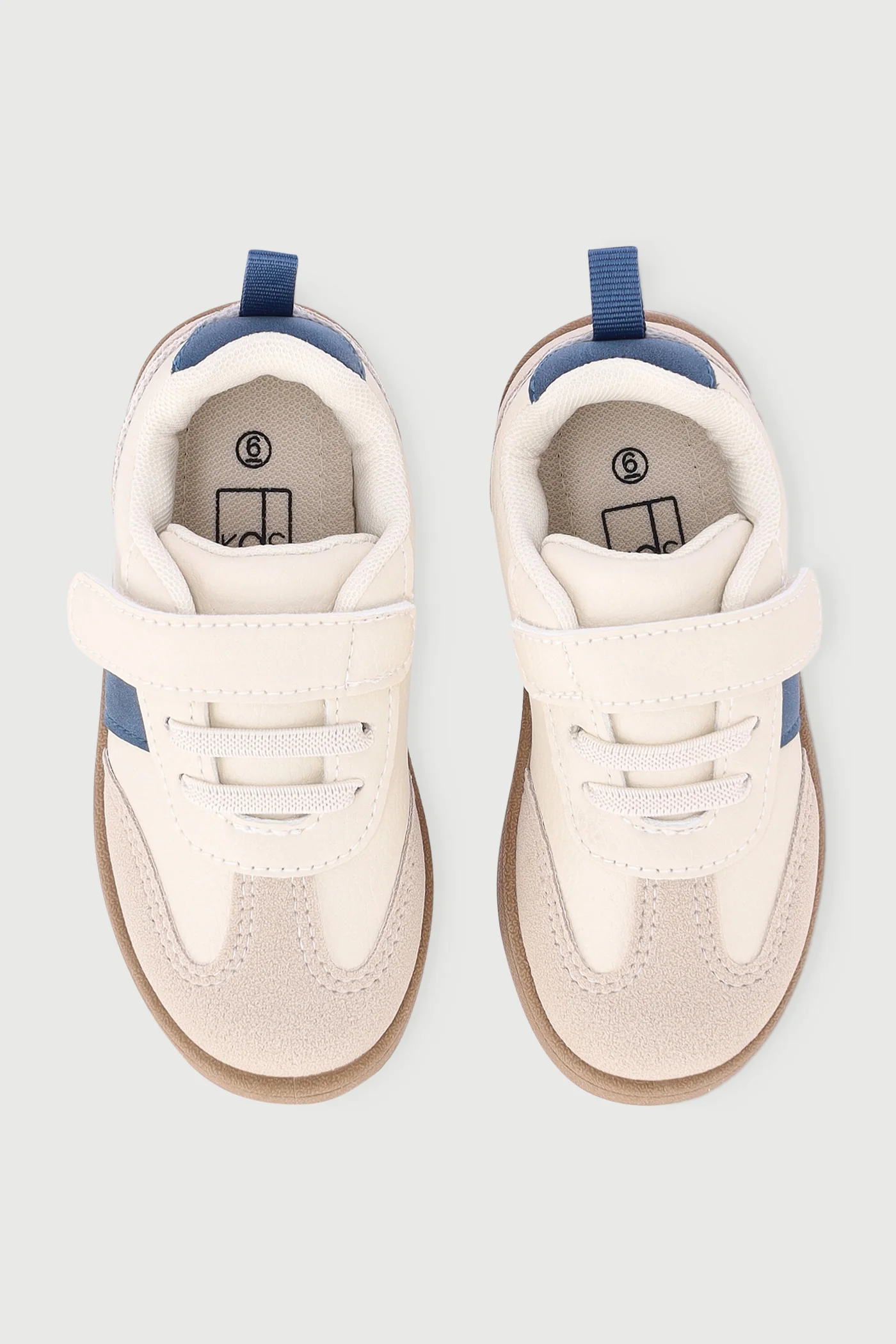 Pre-Boys Sneaker - Off White/Navy - Image 2