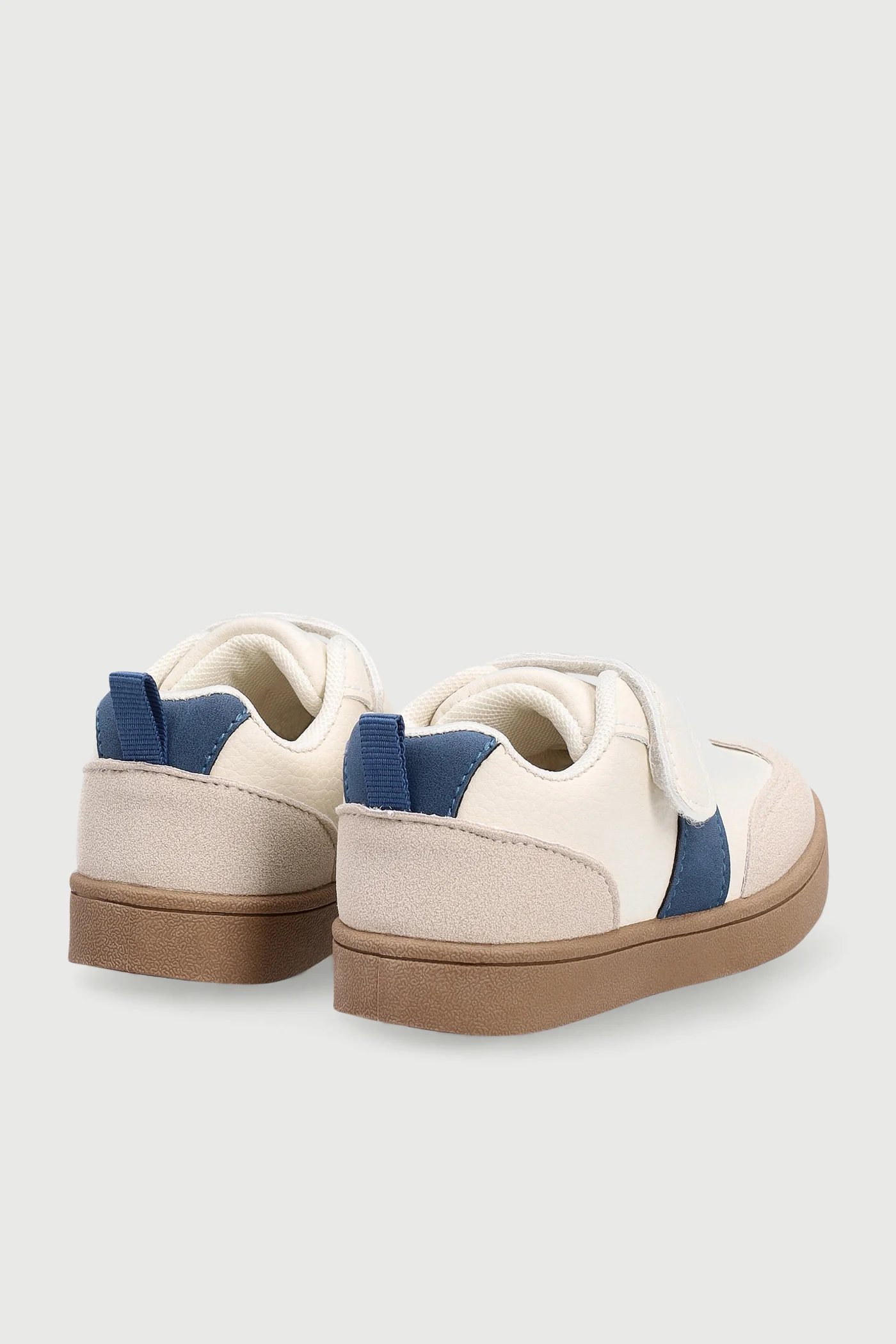 Pre-Boys Sneaker - Off White/Navy - Image 4