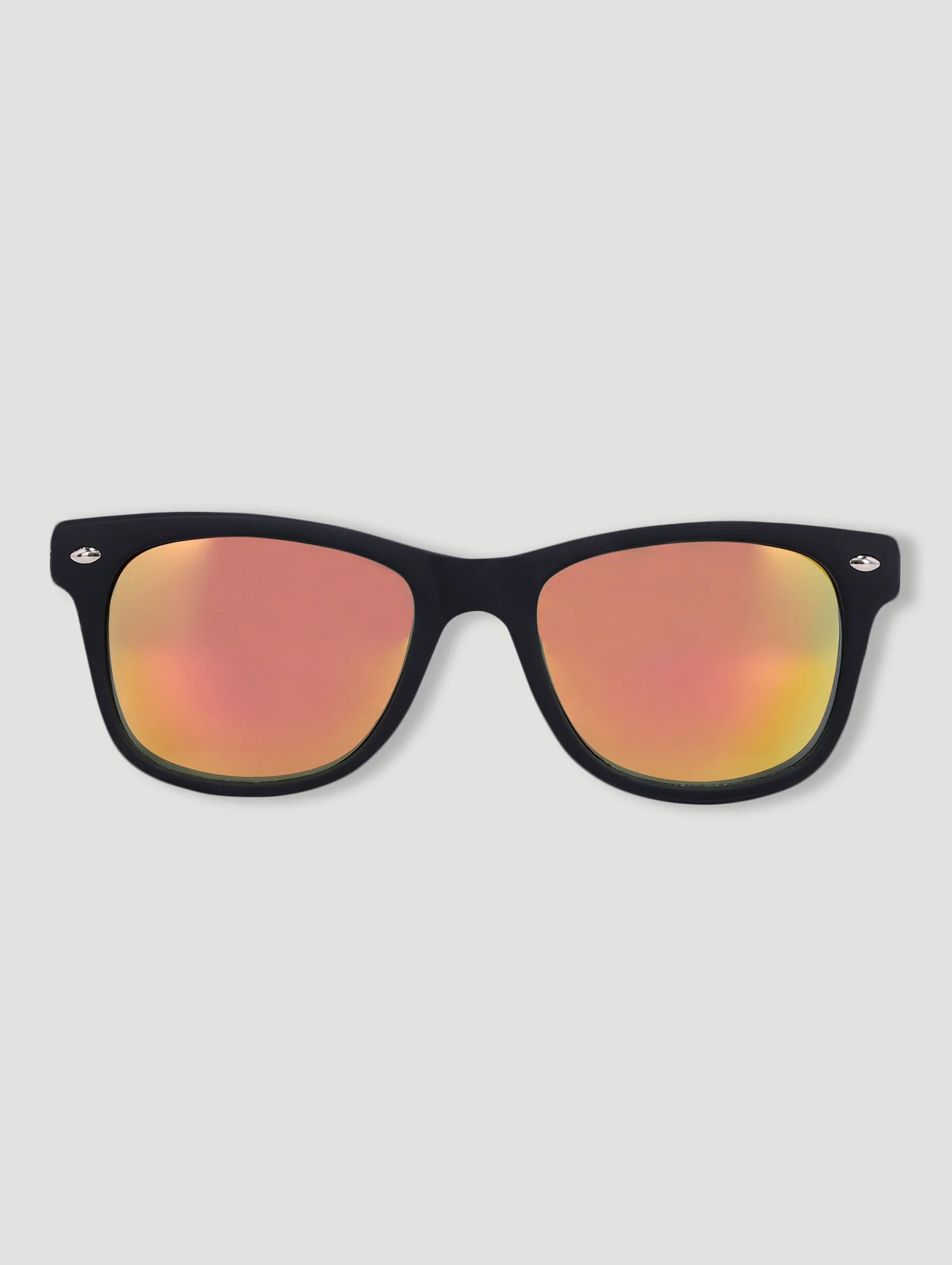 Pre-Boys Soft Touch Mirrored Wayfarer Sunnies - Red - Image 2