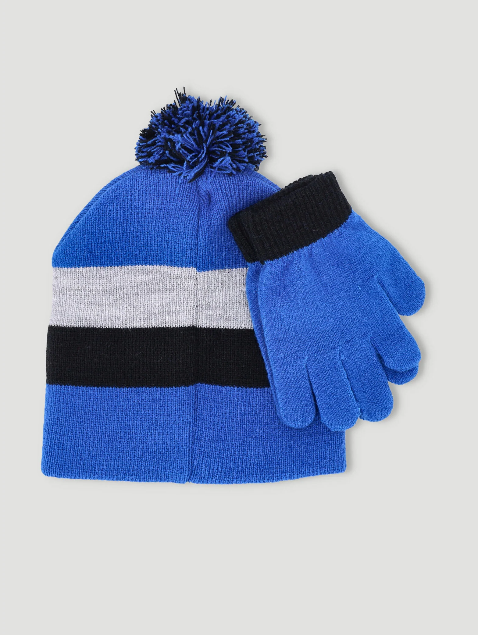 Pre-Boys Sonic Beanie And Glove Set - Black/Grey - Image 3