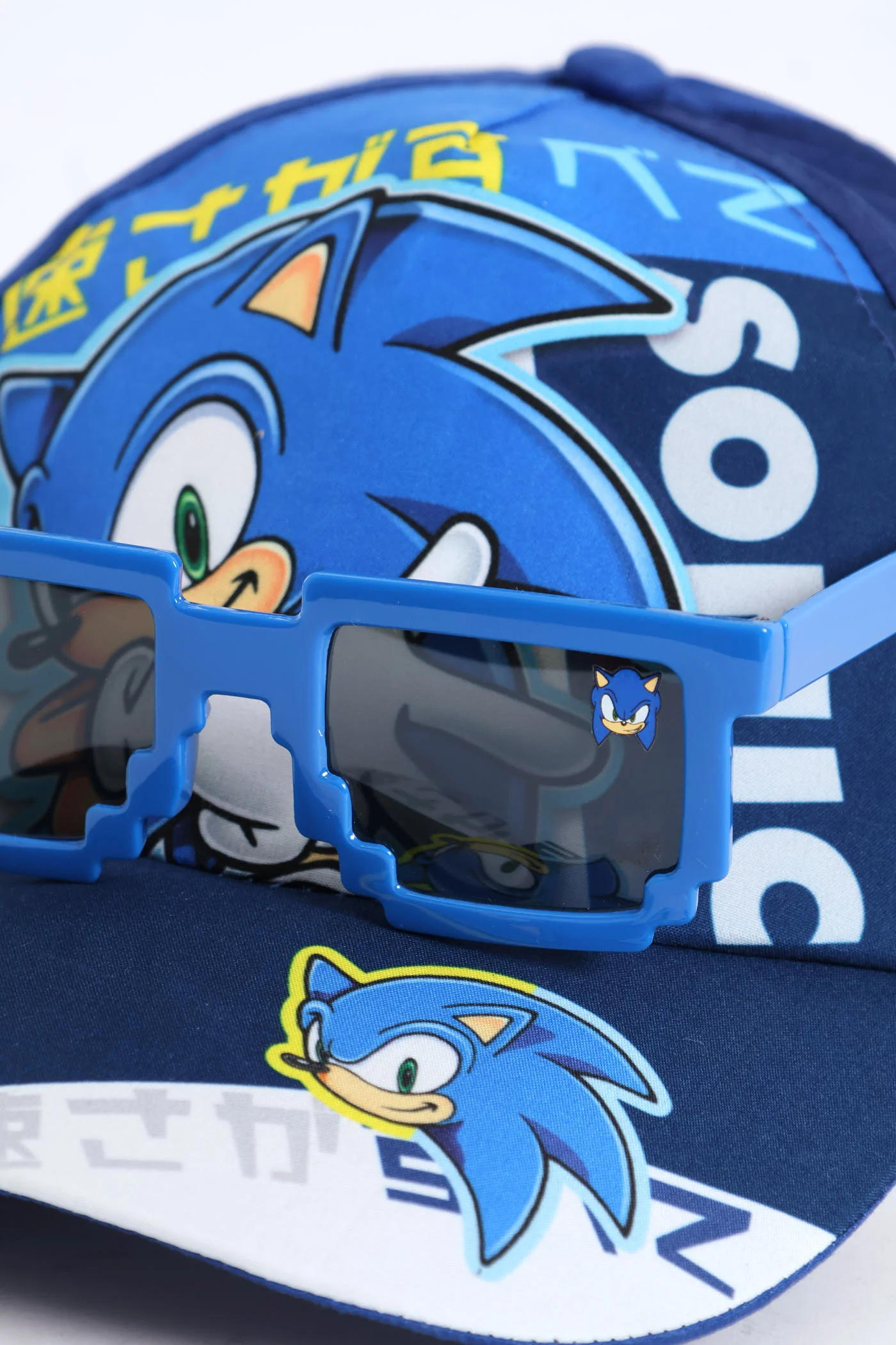 Pre-Boys Sonic Sunnies & Peak Set - Blue - Image 2