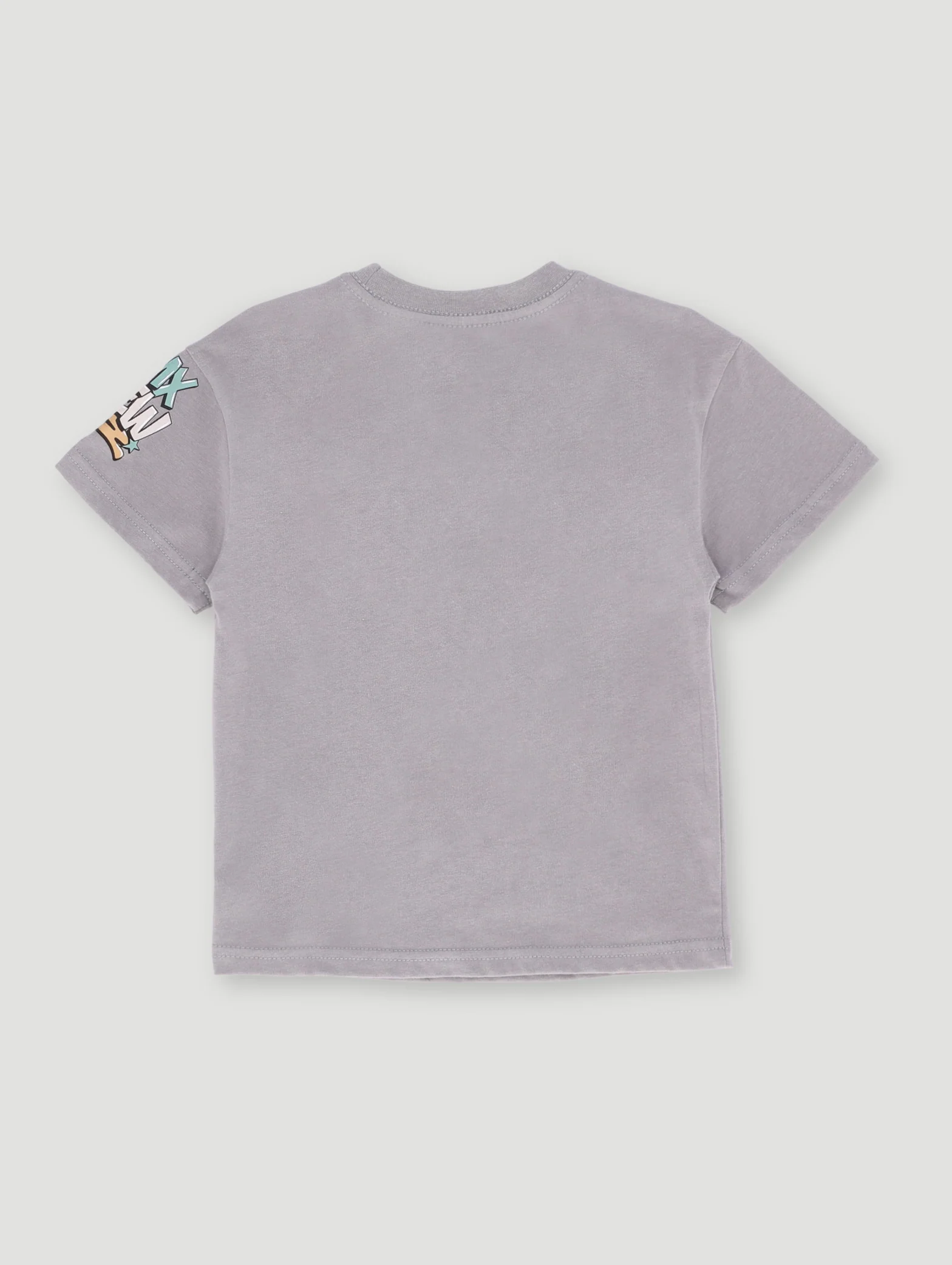 Pre- Boys Sort Sleeve Gel Bmx Oversized Tee - Grey - Image 2