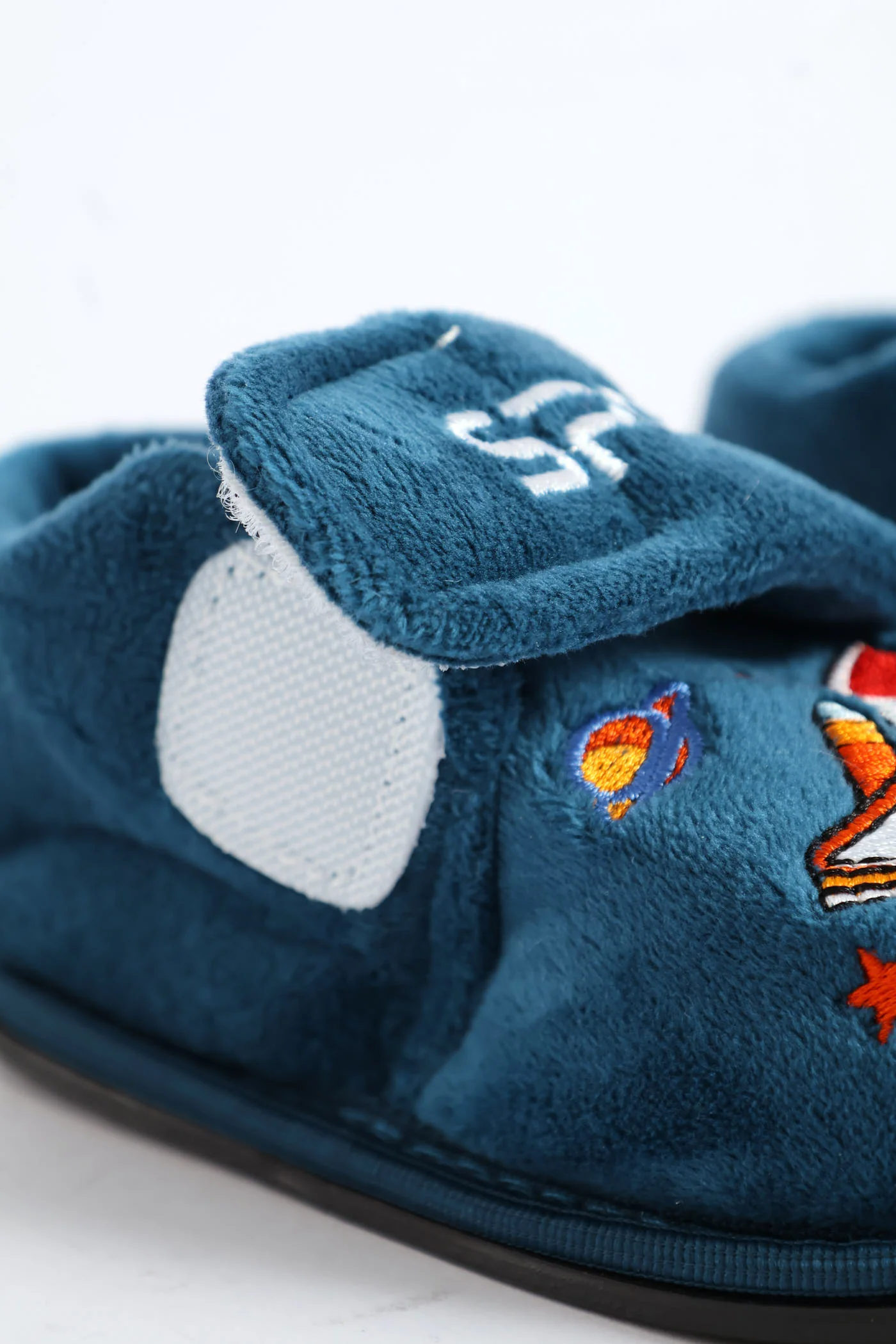 Pre-Boys Space Velcro Slipper - Teal - Image 2