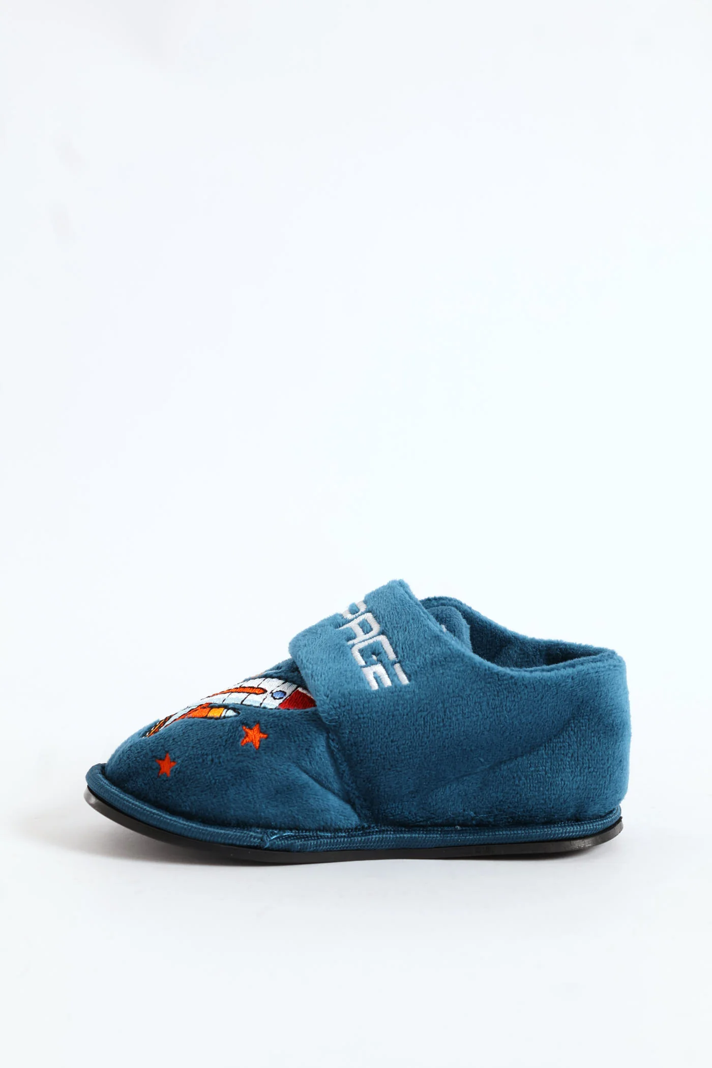 Pre-Boys Space Velcro Slipper - Teal - Image 4
