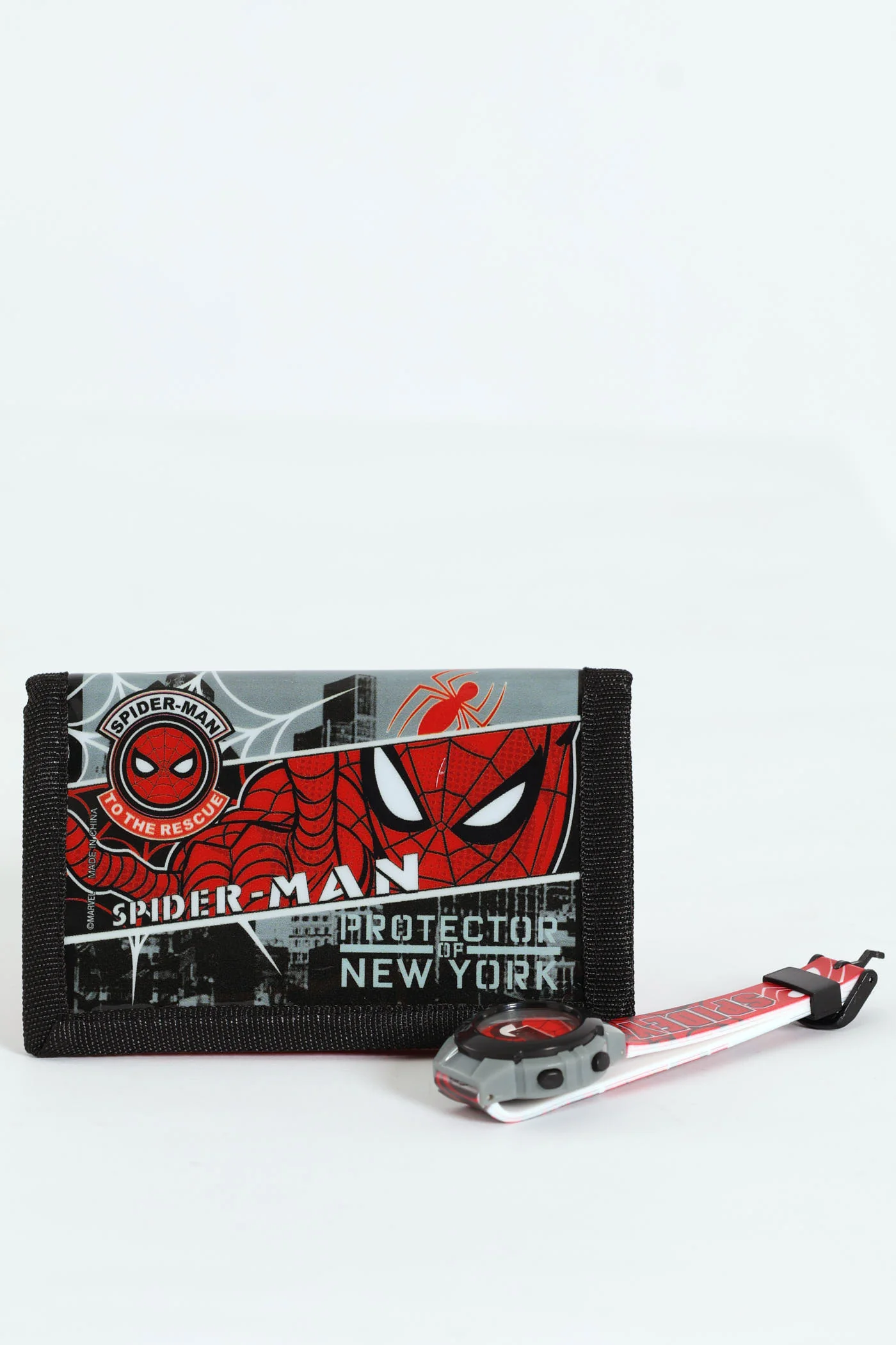 Pre-Boys Spider-Man Watch Wallet Set - Red - Image 5