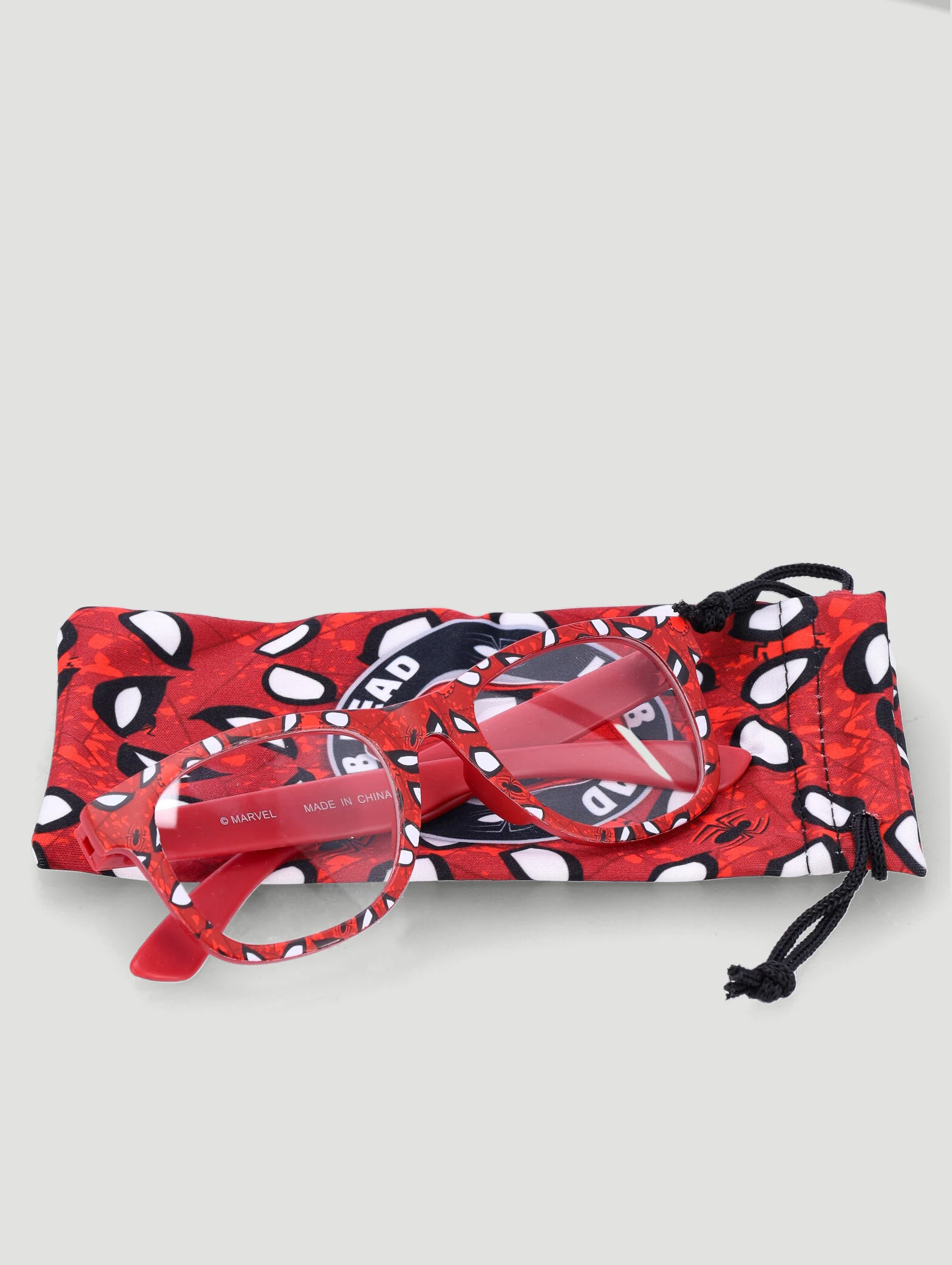 Pre-Boys Spiderman Blue Light Glasses And Pouch - Red - Image 2
