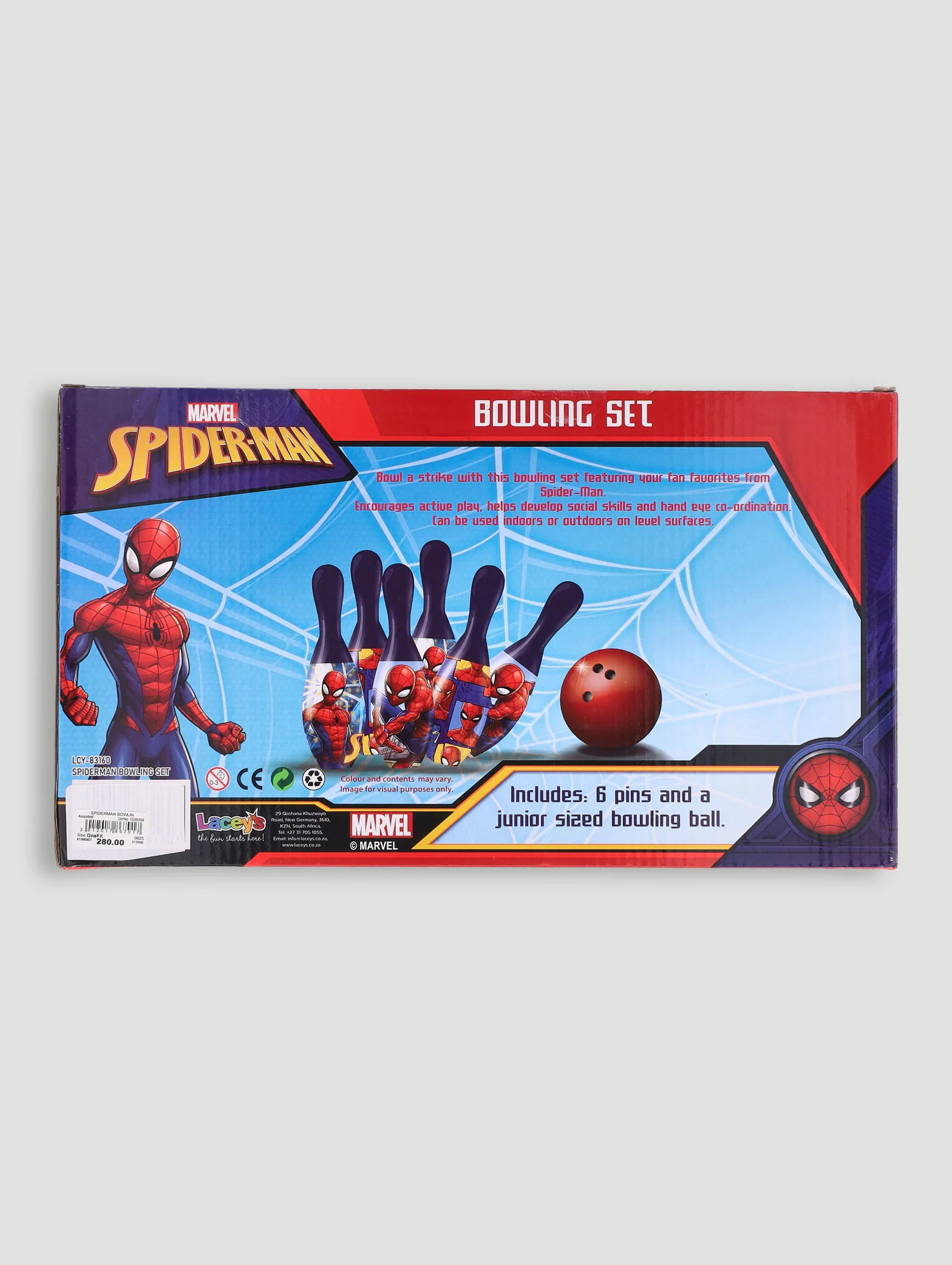 Pre-Boys Spiderman Bowling Set - Multi - Image 2