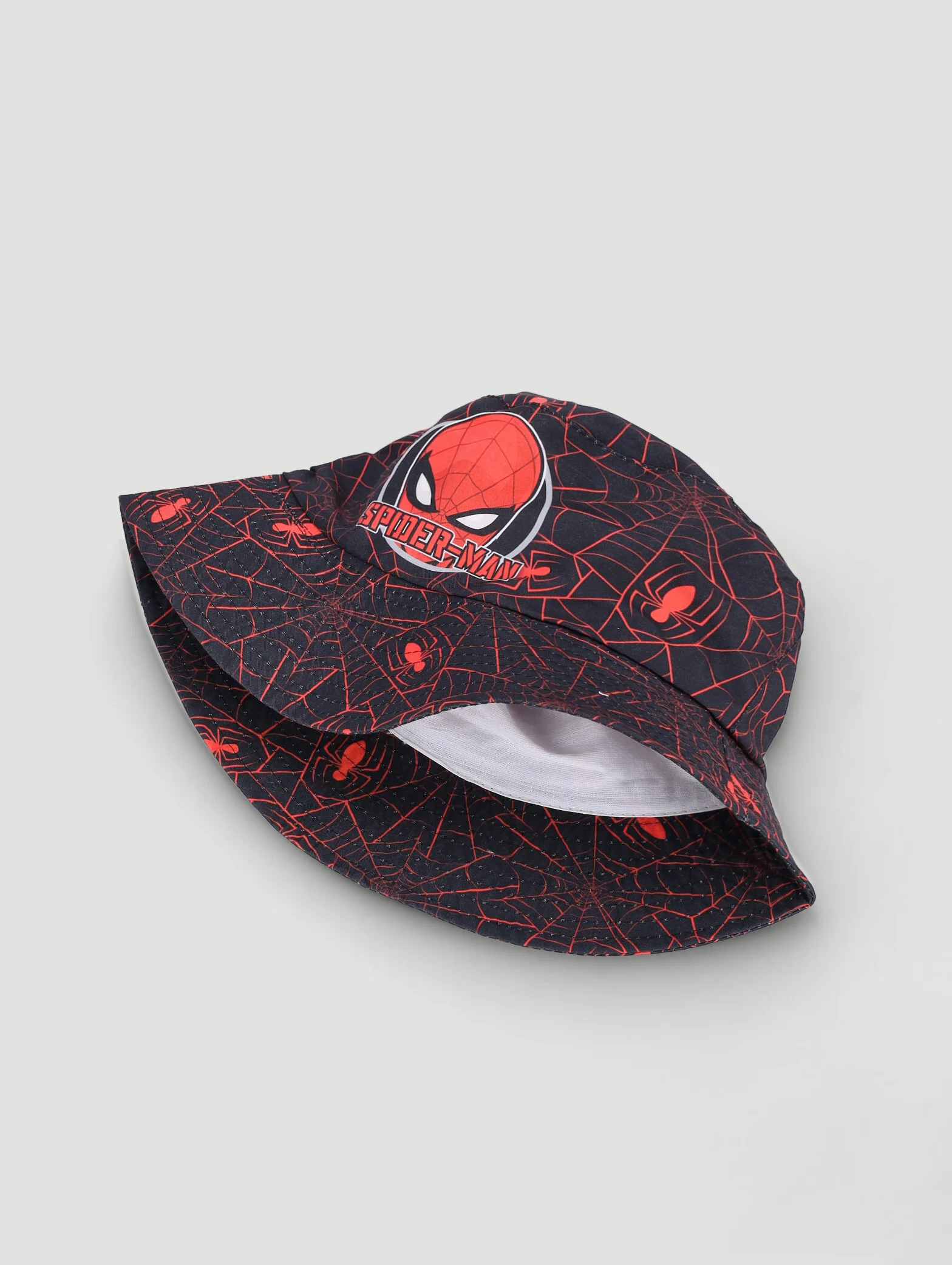 Pre-Boys Spiderman Bucket Hat - Red - Image 2
