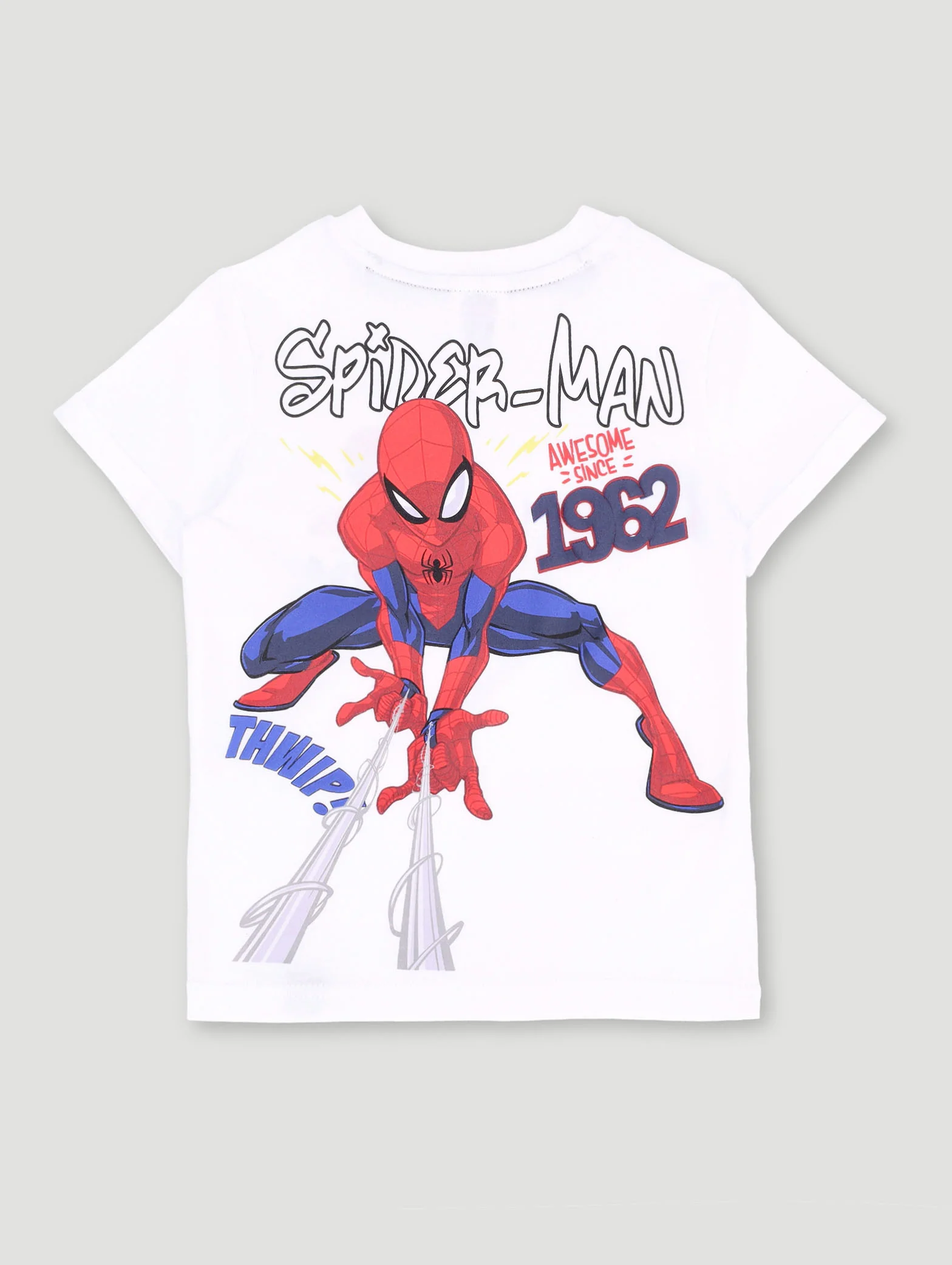 Pre-Boys Spiderman Front & Back Tee - White - Image 2