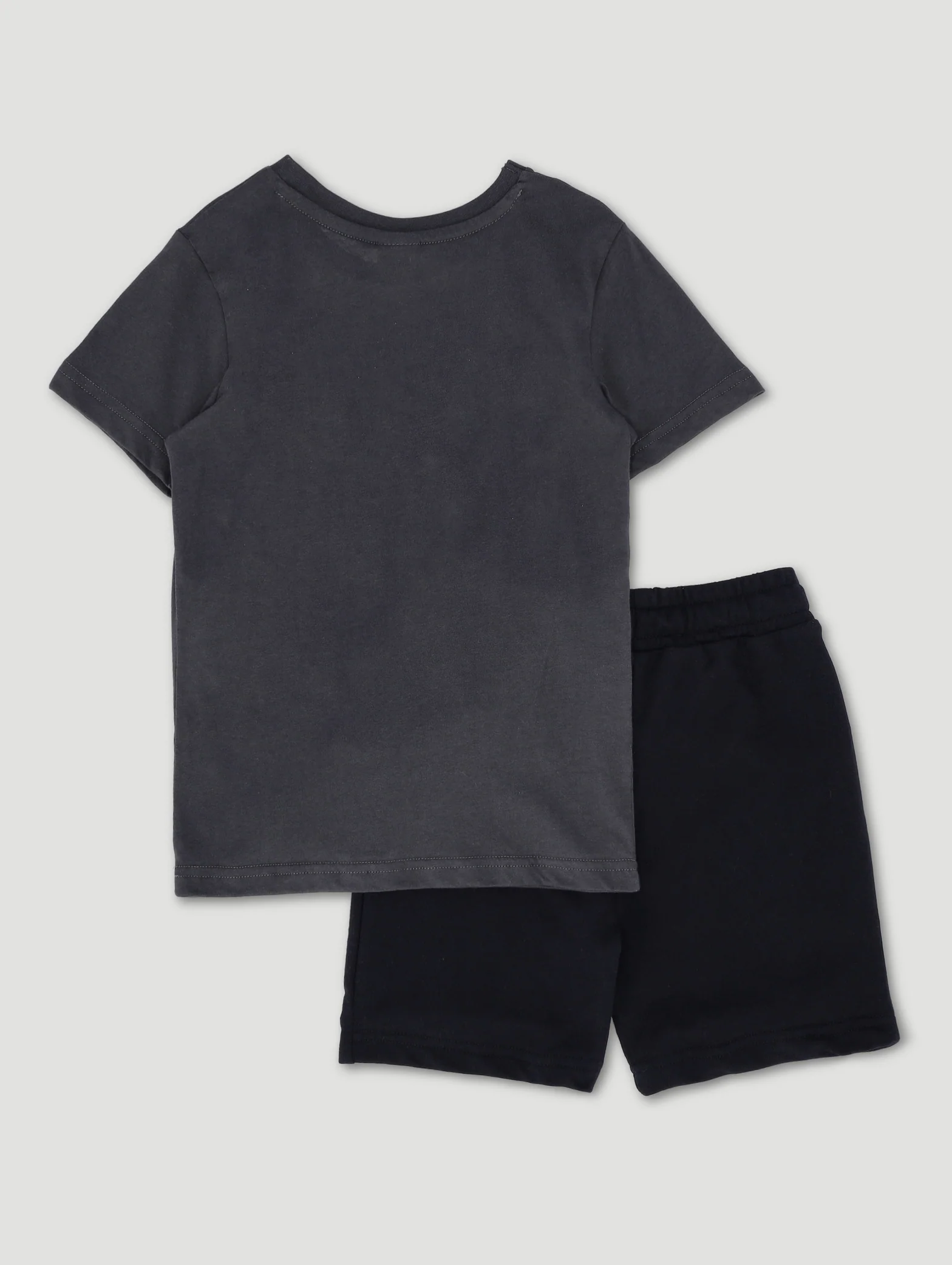 Pre-Boys Miles Morales Top & Short Set - Black/Grey - Image 2