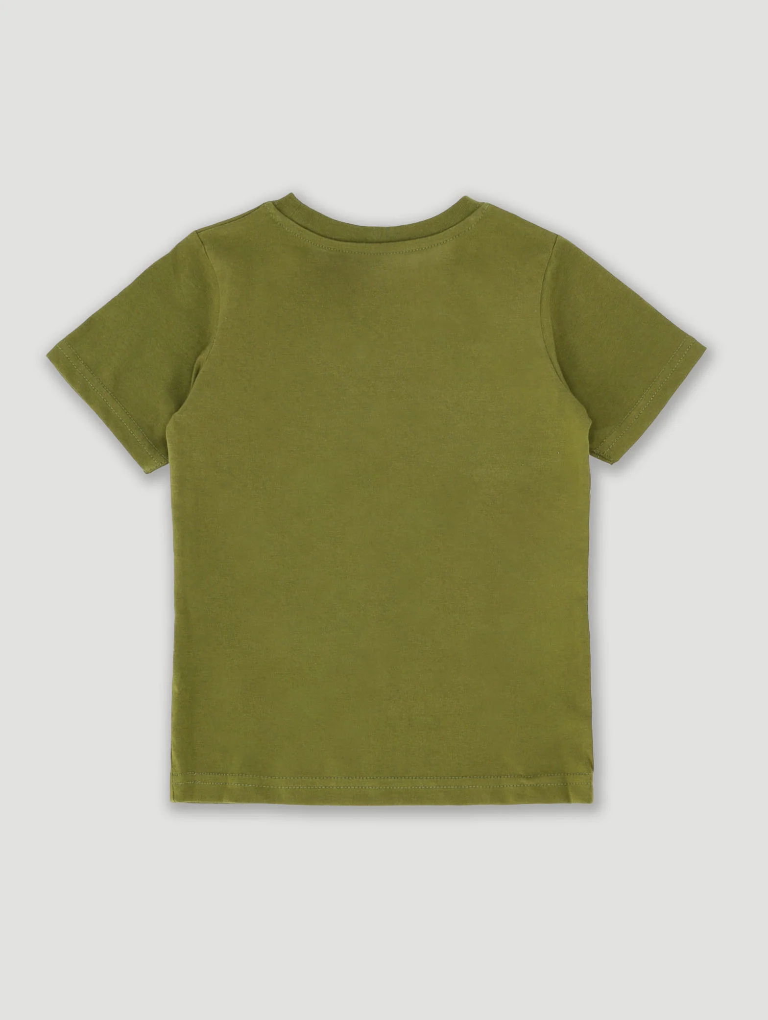 Pre-Boys Star Camo Tee - Olive - Image 2
