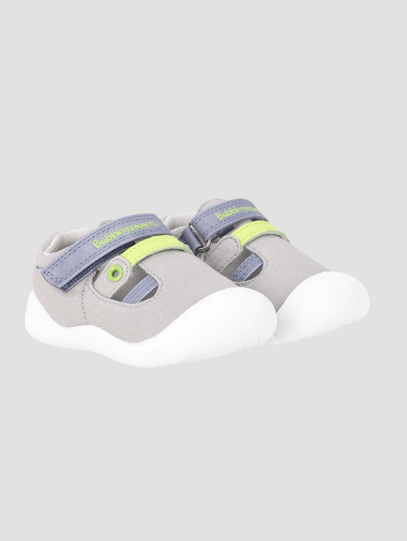 Pre-Boys Strap Sneaker - Grey - Image 2