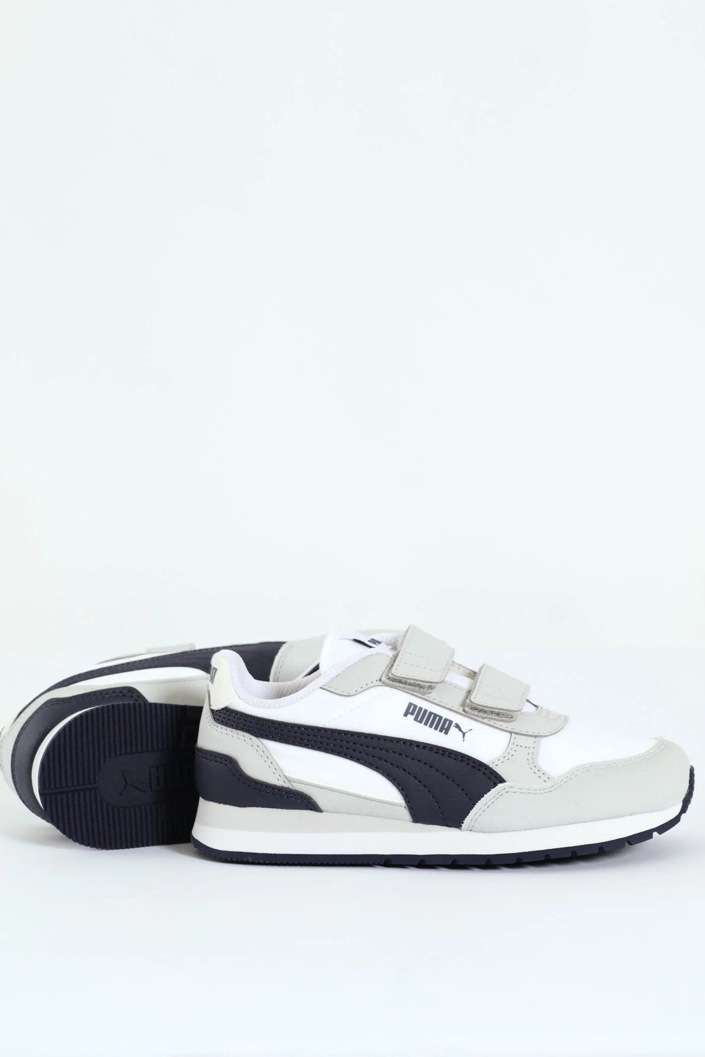 Pre-Boys Street Runner V4 Sneaker - Navy/Grey - Image 2