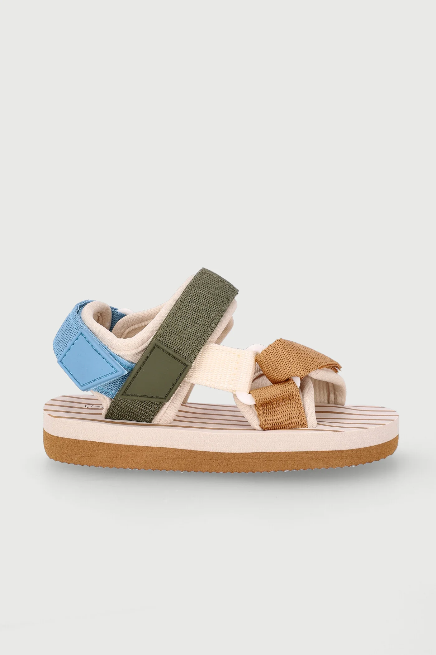Pre-Boys Stripe Sports Sandal - Natural - Image 2