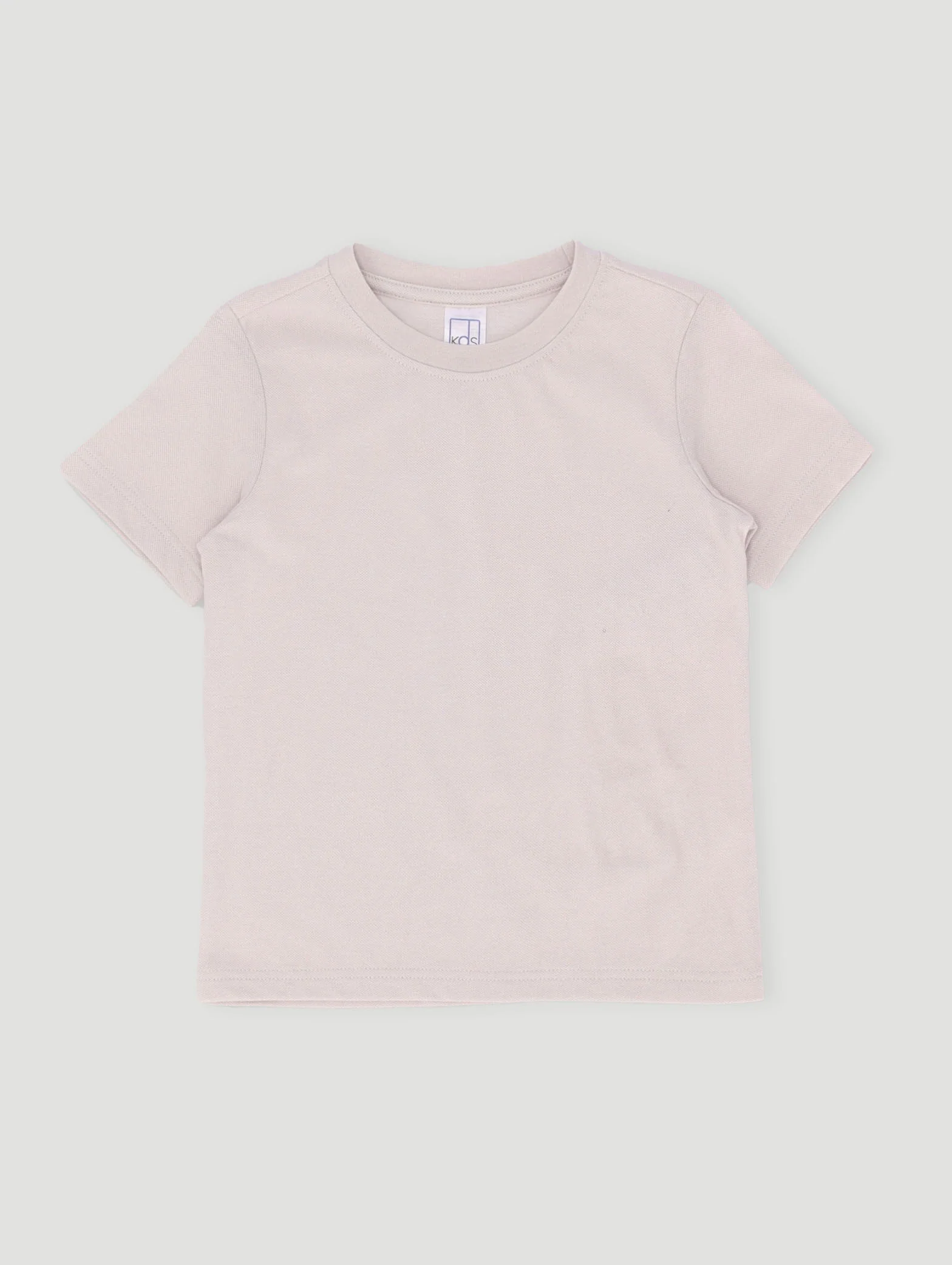 Pre-Boys Textured Pique Tee - Stone - Image 2