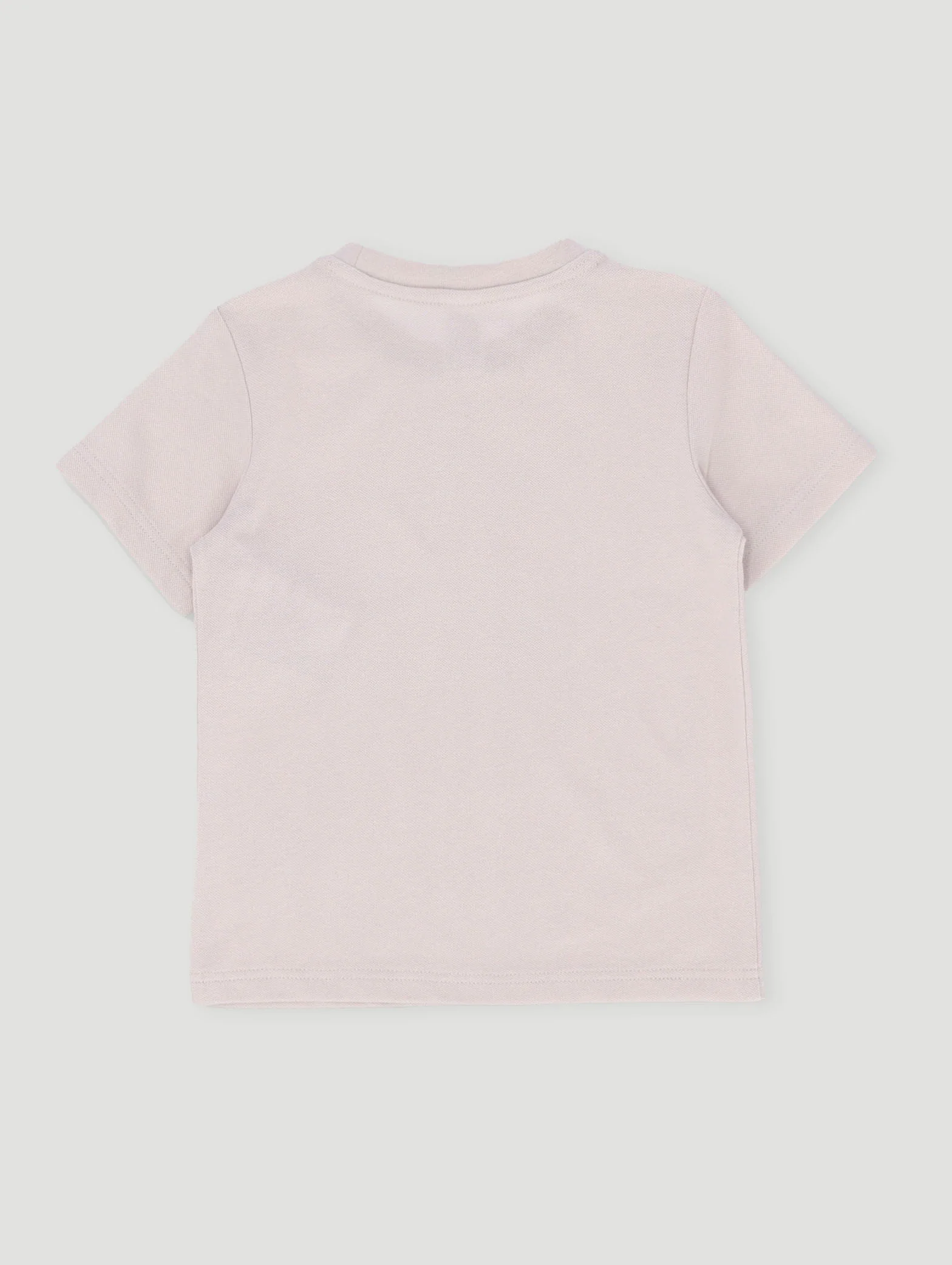Pre-Boys Textured Pique Tee - Stone - Image 3