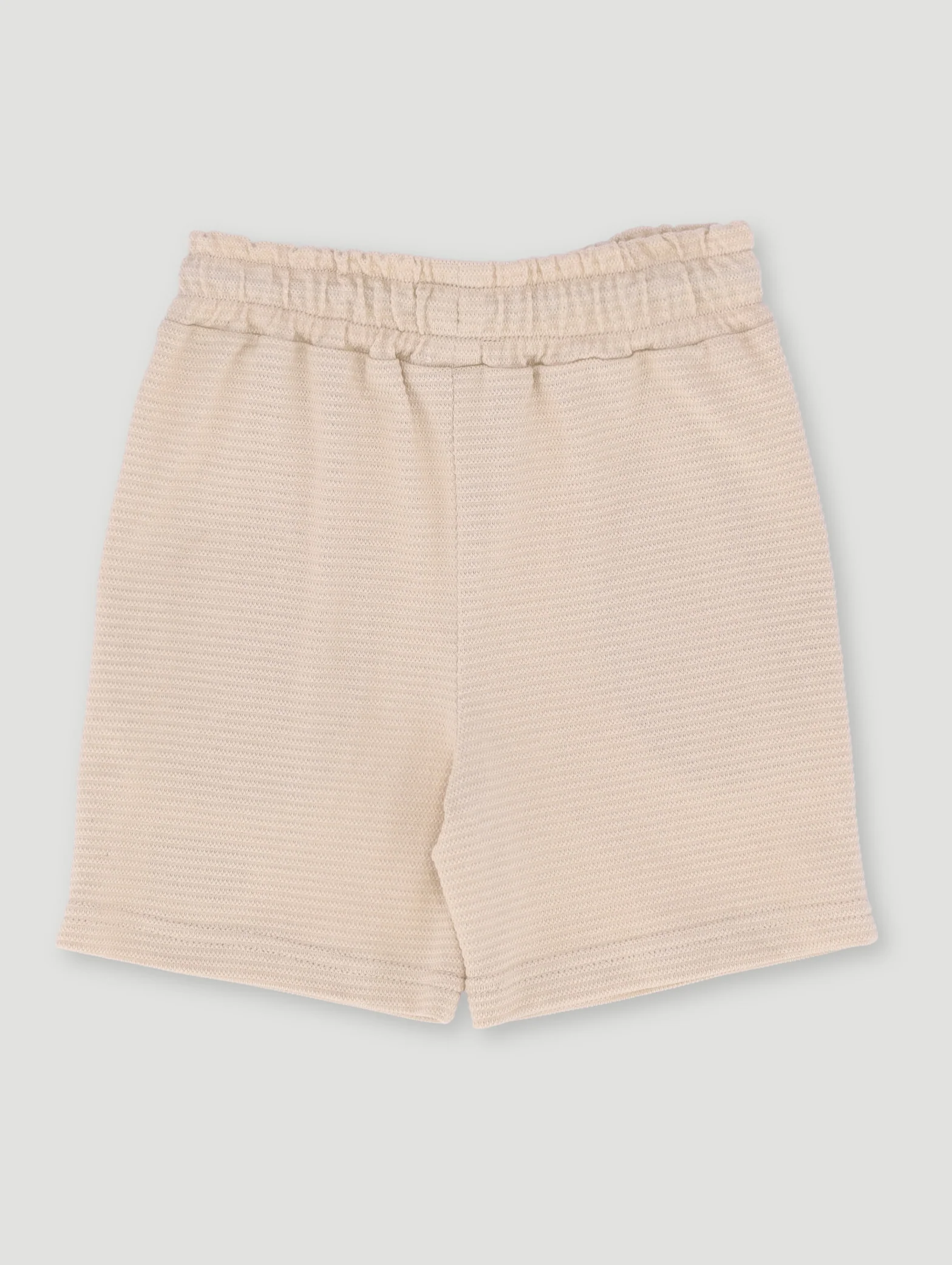 Pre-Boys Textured Waffle Short - Stone - Image 2