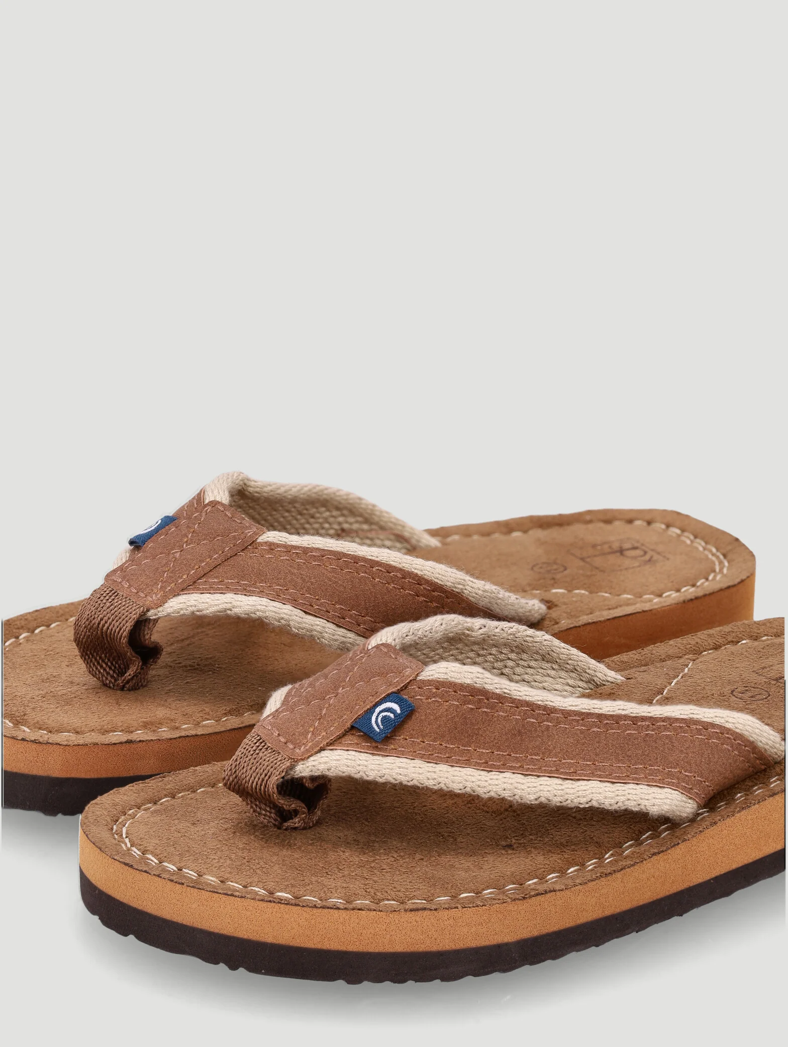 Pre-Boys Thong Sandal - Tan - Image 2