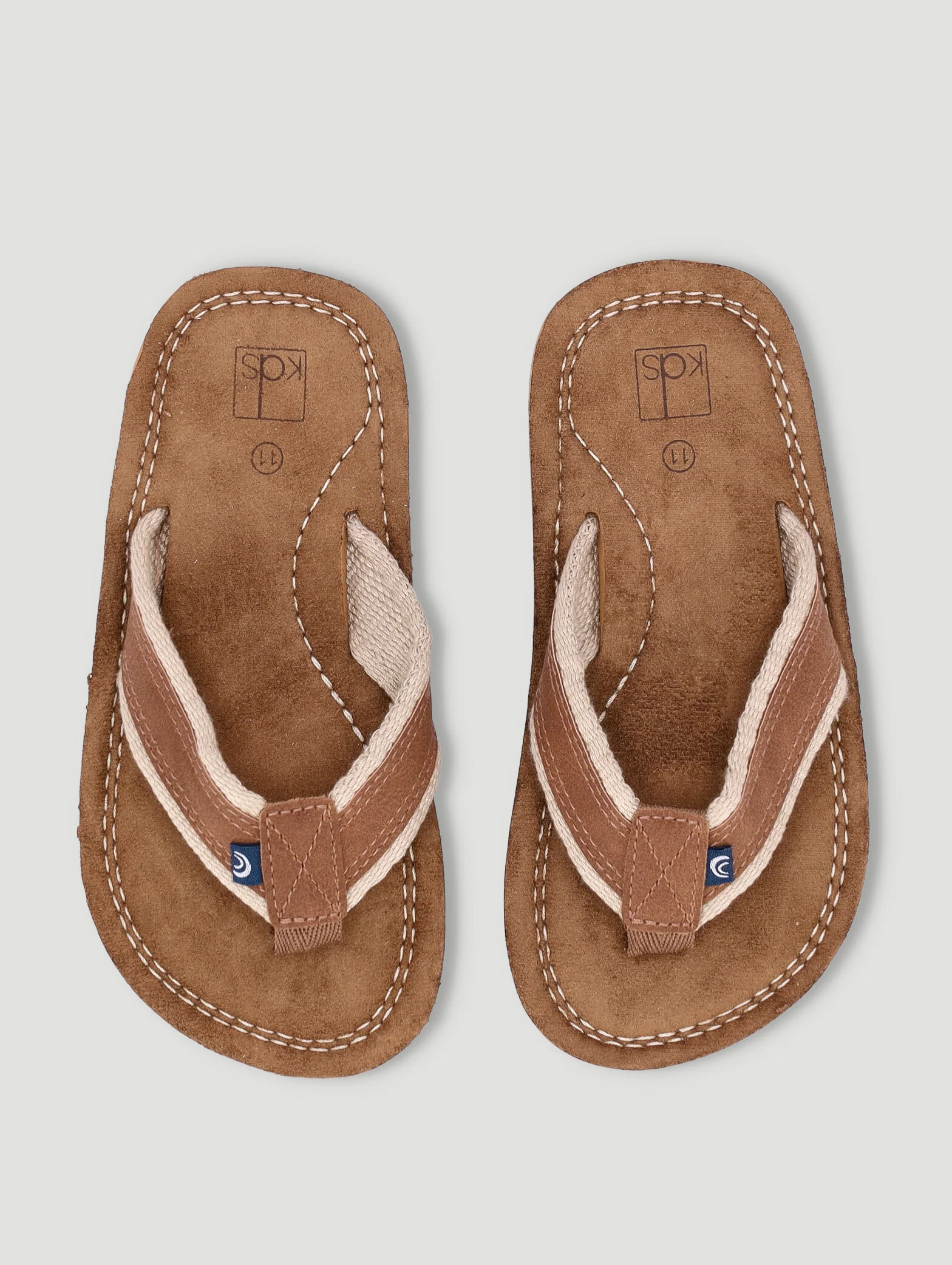 Pre-Boys Thong Sandal - Tan - Image 3