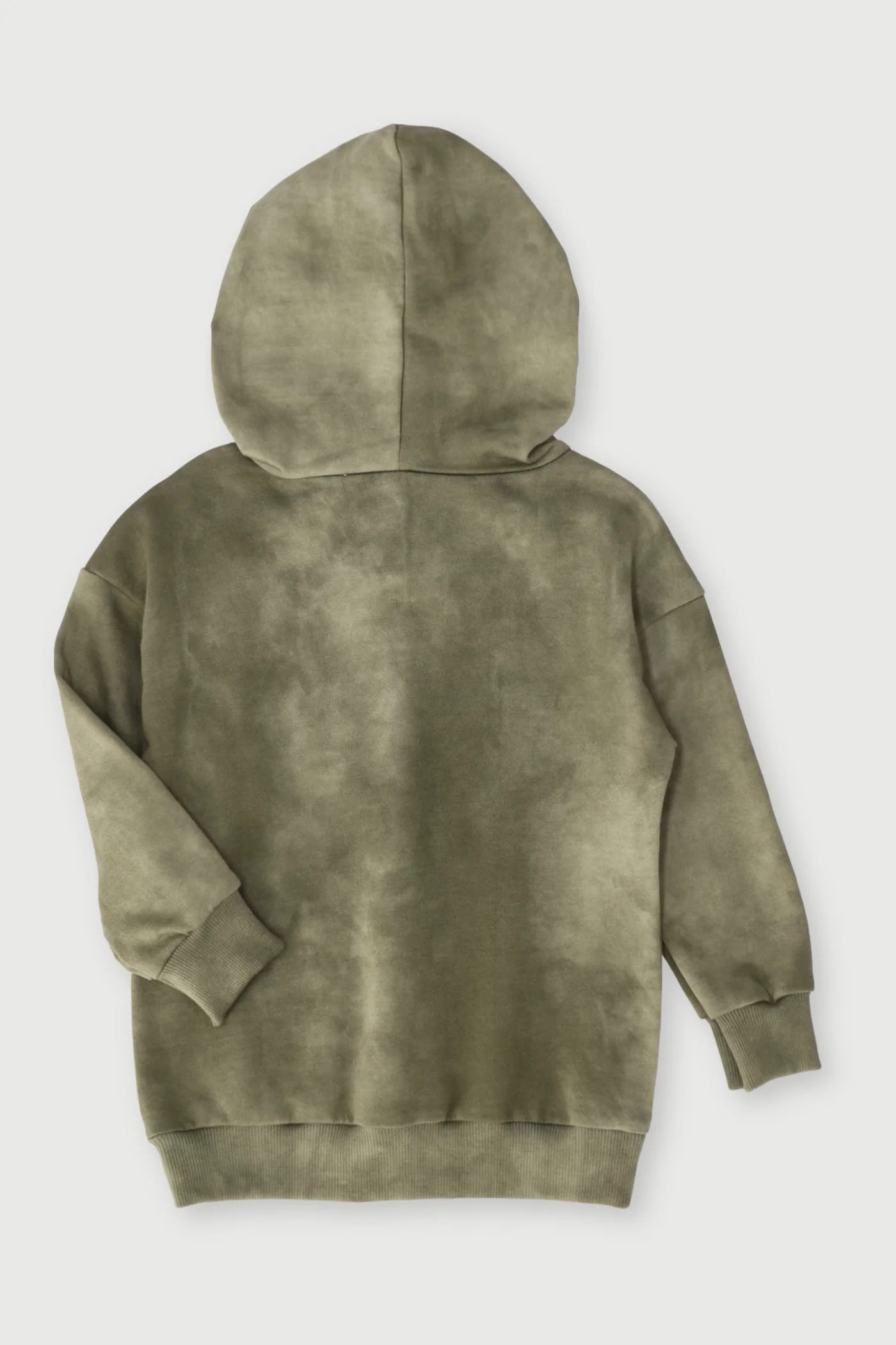 Pre-Boys Tie Dye Hoody  - Olive - Image 2