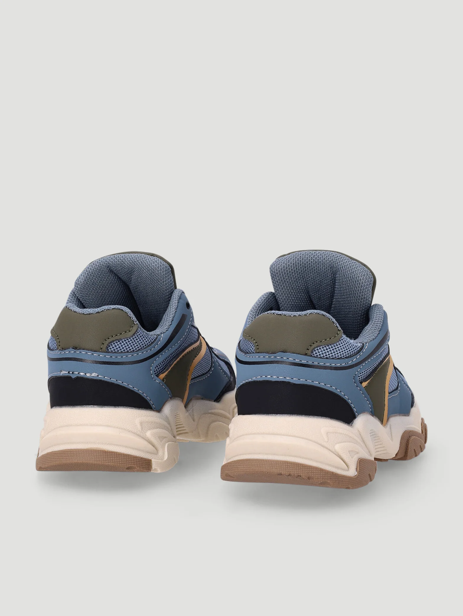 Pre-Boys Trainer - Blue/Tan - Image 2