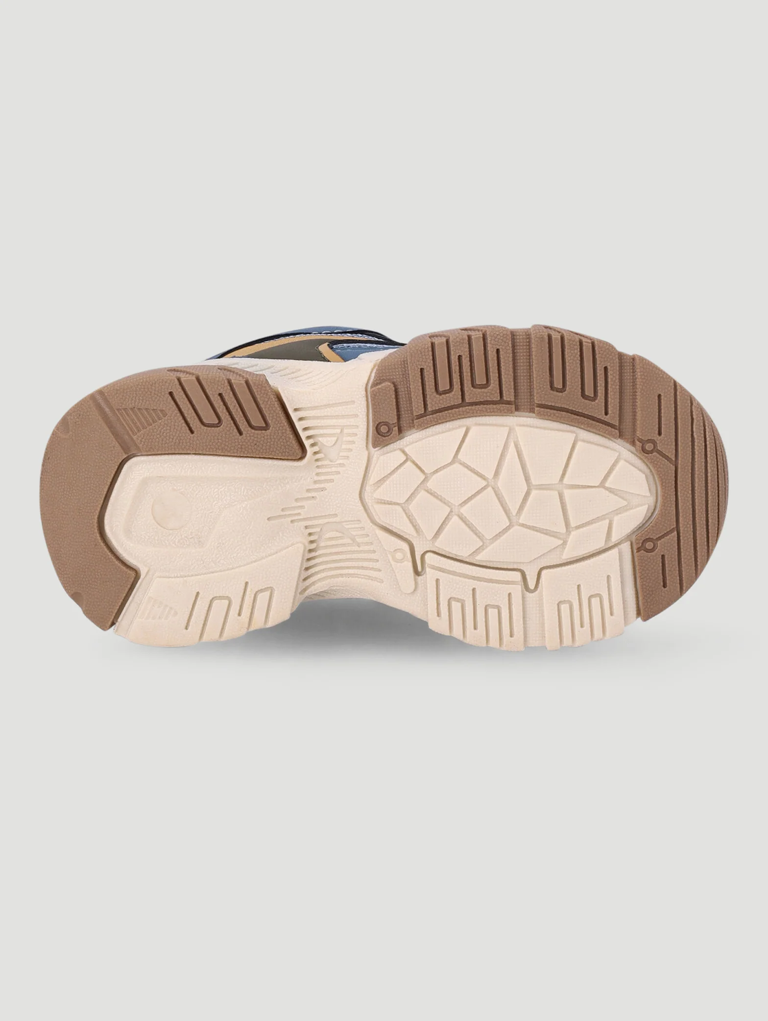 Pre-Boys Trainer - Blue/Tan - Image 4
