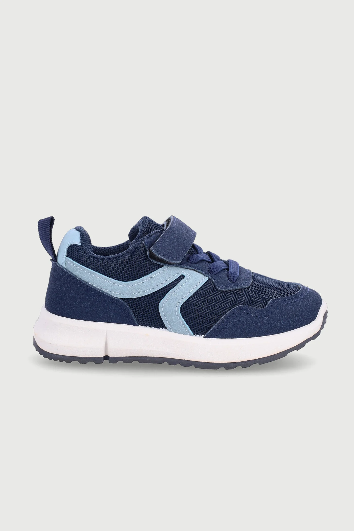 Pre-Boys Velcro Sneaker - Navy - Image 3