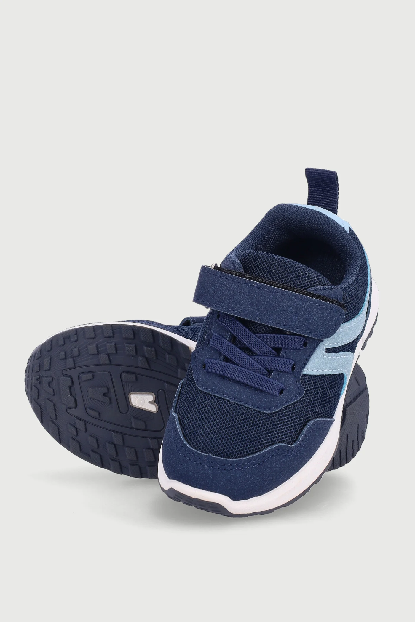 Pre-Boys Velcro Sneaker - Navy - Image 5