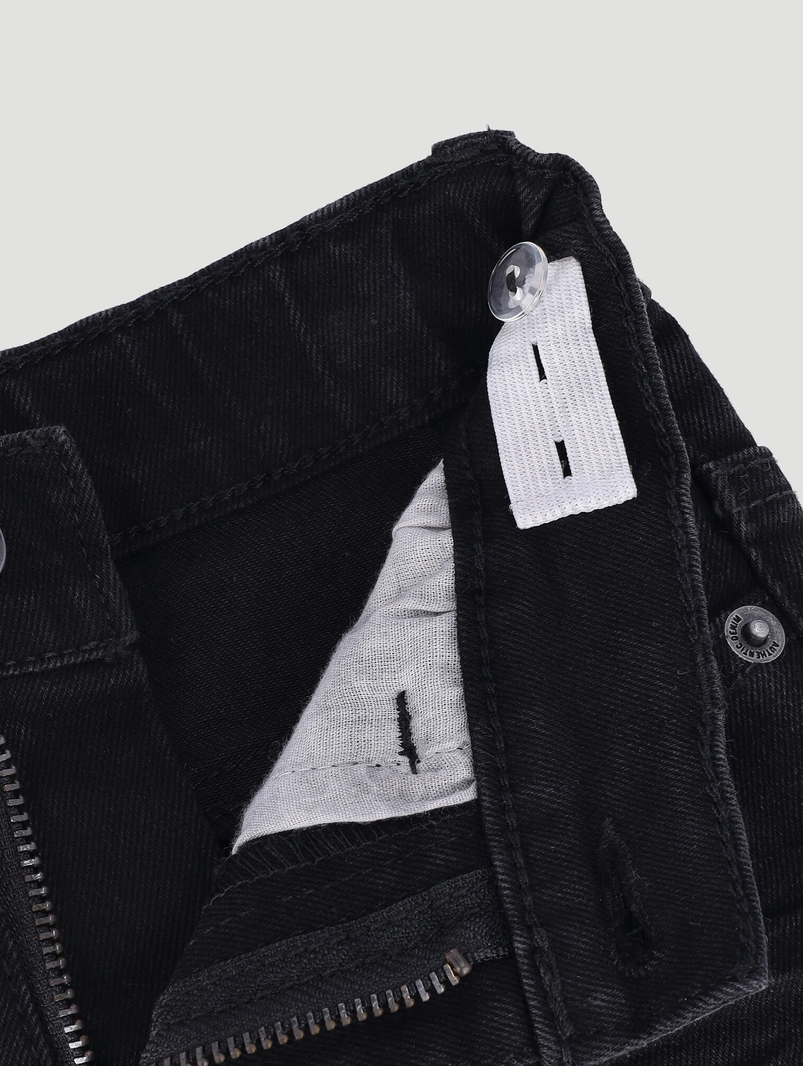 Pre- Boys Woven Badge Denim - Black - Image 2